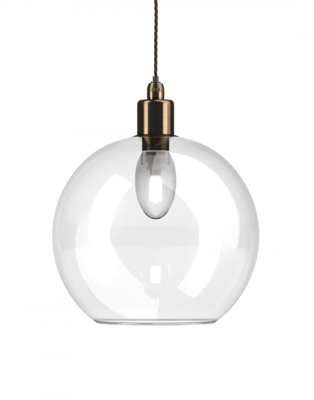 Fritz Fryer Hereford Bathroom Pendant Large Clear Antique Brass Bathroom Lighting Clear Designer Pendant Lighting