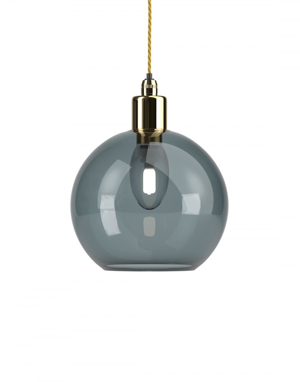 Fritz Fryer Hereford Bathroom Pendant Medium Smoked Polished Brass Bathroom Lighting Grey Designer Pendant Lighting