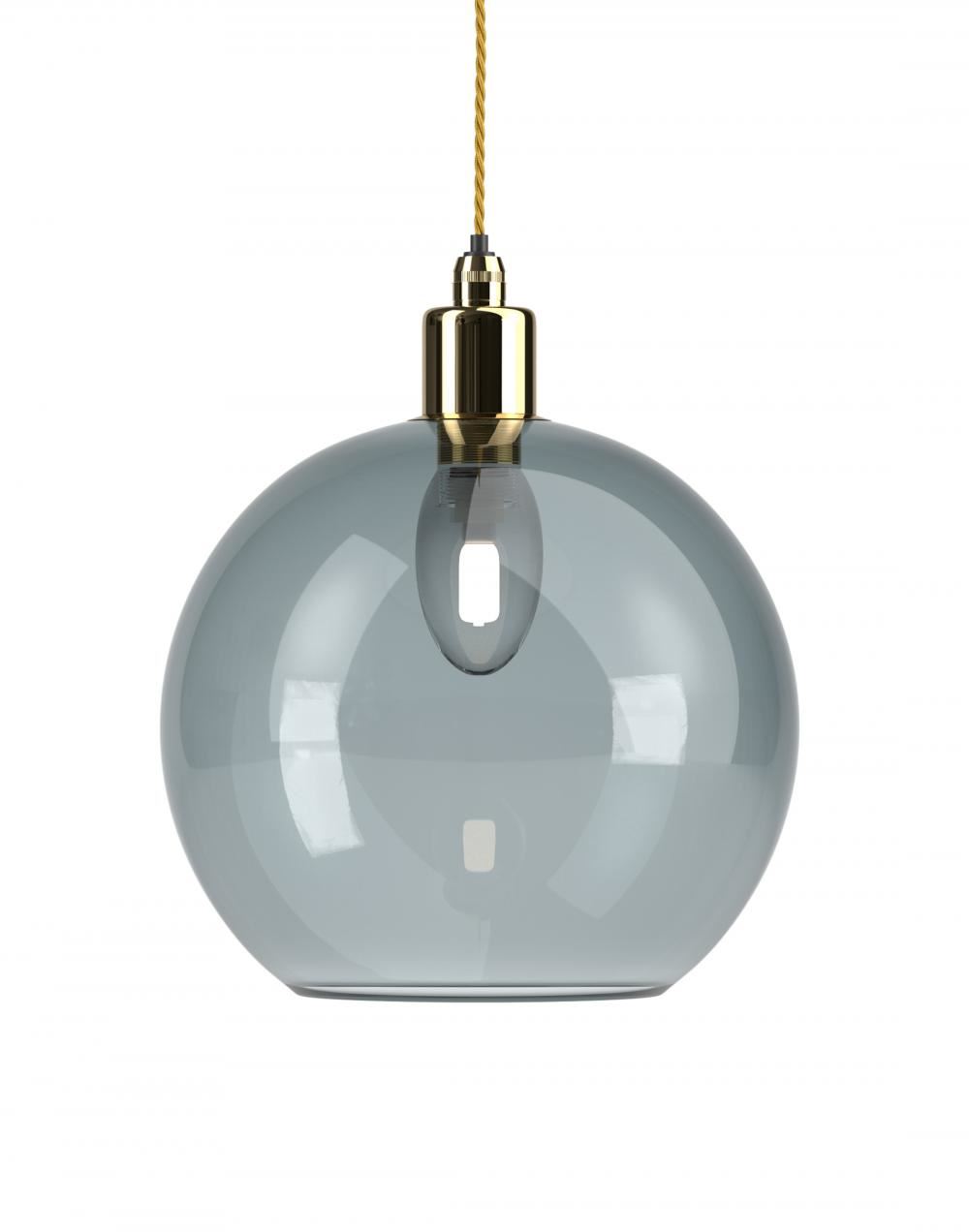 Fritz Fryer Hereford Bathroom Pendant Large Smoked Polished Brass Bathroom Lighting Grey Designer Pendant Lighting