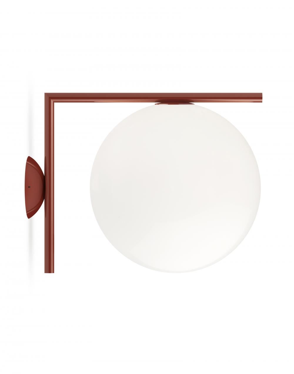 Ic Wall Ceiling Light Large Red Burgundy
