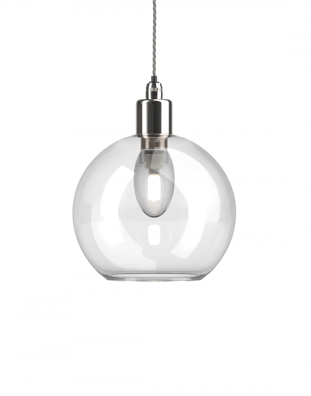 Fritz Fryer Hereford Bathroom Pendant Medium Clear Nickel Bathroom Lighting Clear Designer Pendant Lighting