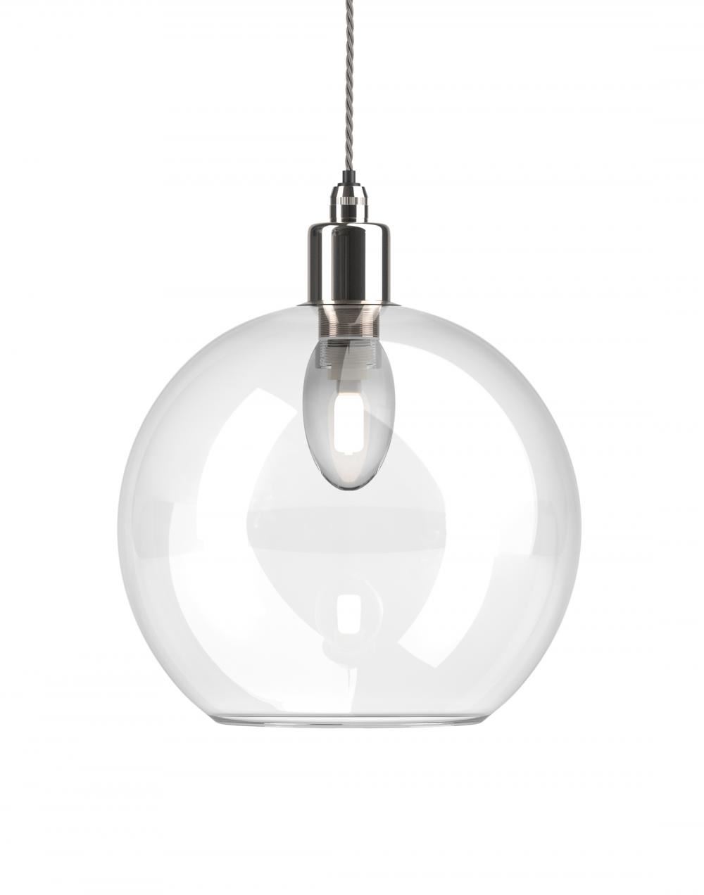 Fritz Fryer Hereford Bathroom Pendant Large Clear Nickel Bathroom Lighting Clear Designer Pendant Lighting