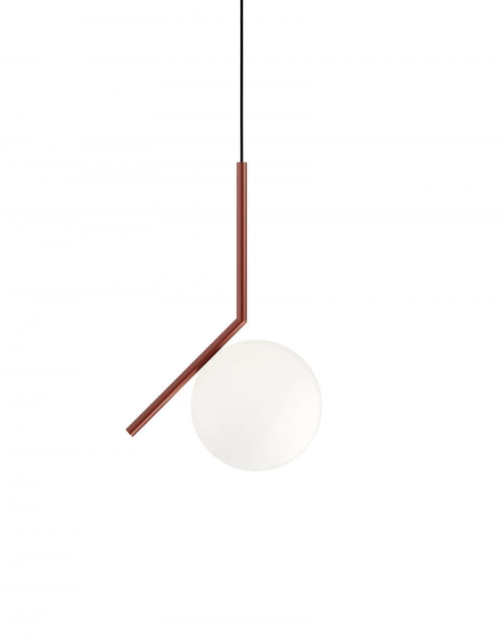 Ic Pendant Light Small Burgundy