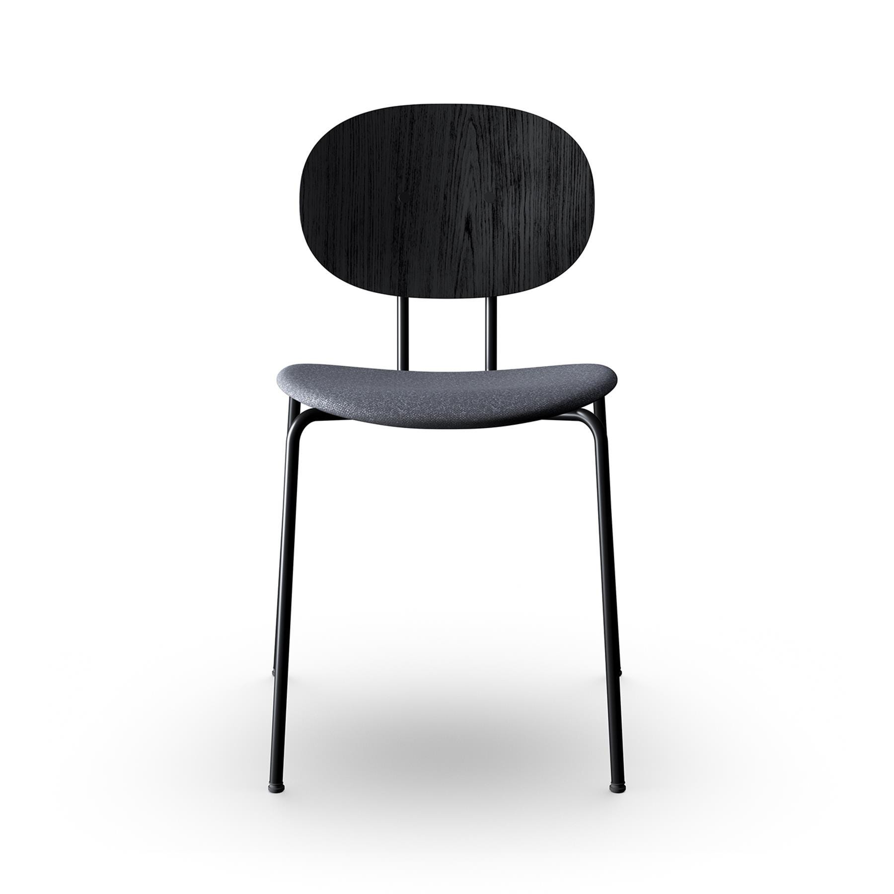 Sibast Piet Hein Dining Chair Black Steel Black Oak Hallingdal 180 Designer Furniture From Holloways Of Ludlow