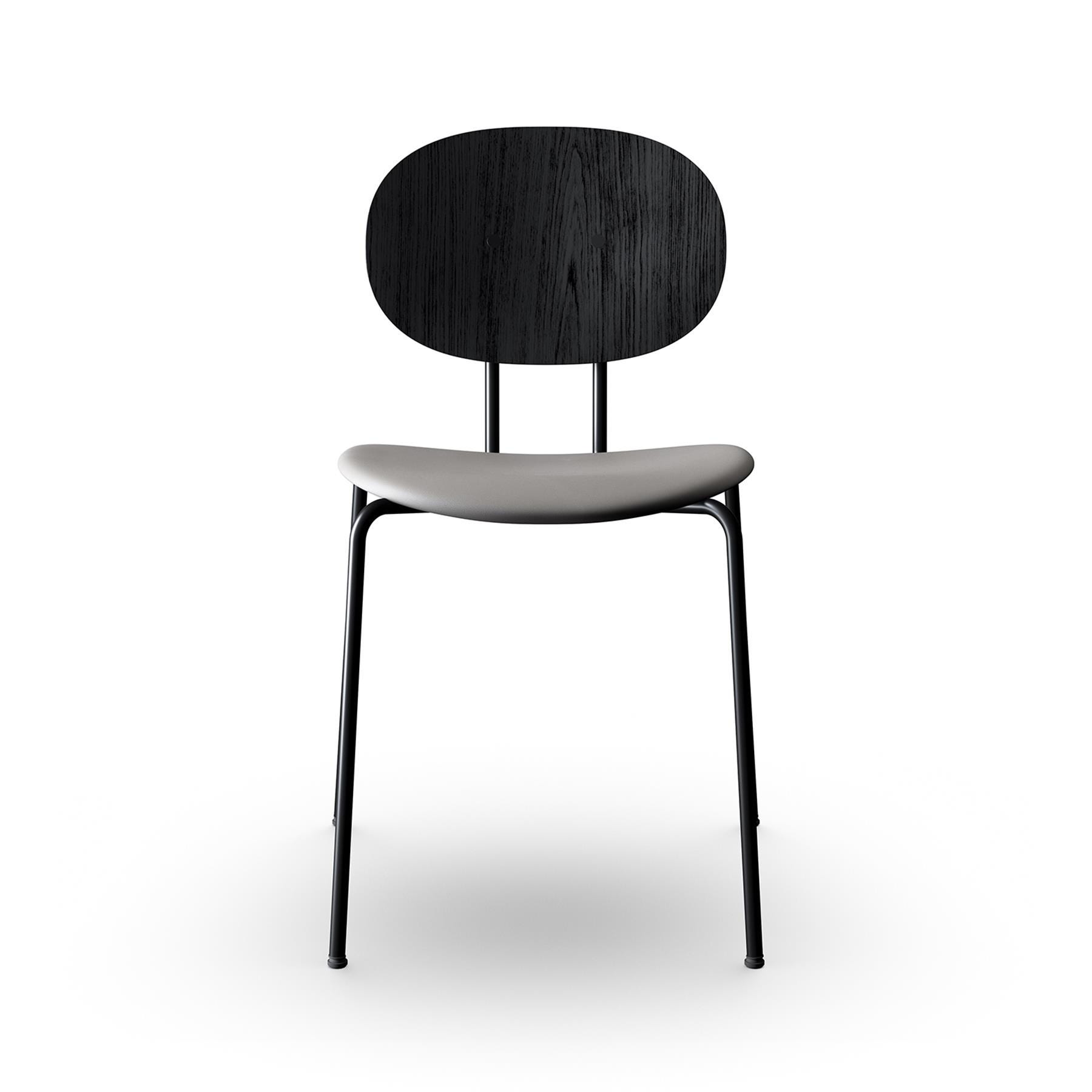 Sibast Piet Hein Dining Chair Black Steel Black Oak Ultra Grey Designer Furniture From Holloways Of Ludlow