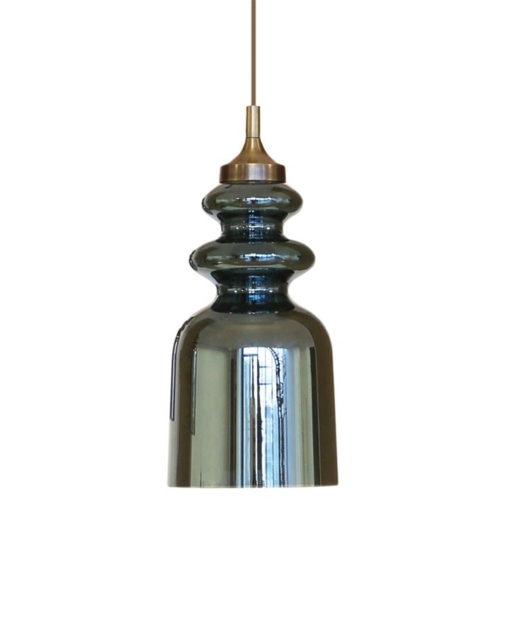 Cornelia And Messalina Pendant Messalina Petrol Blue Brown Designer Pendant Lighting