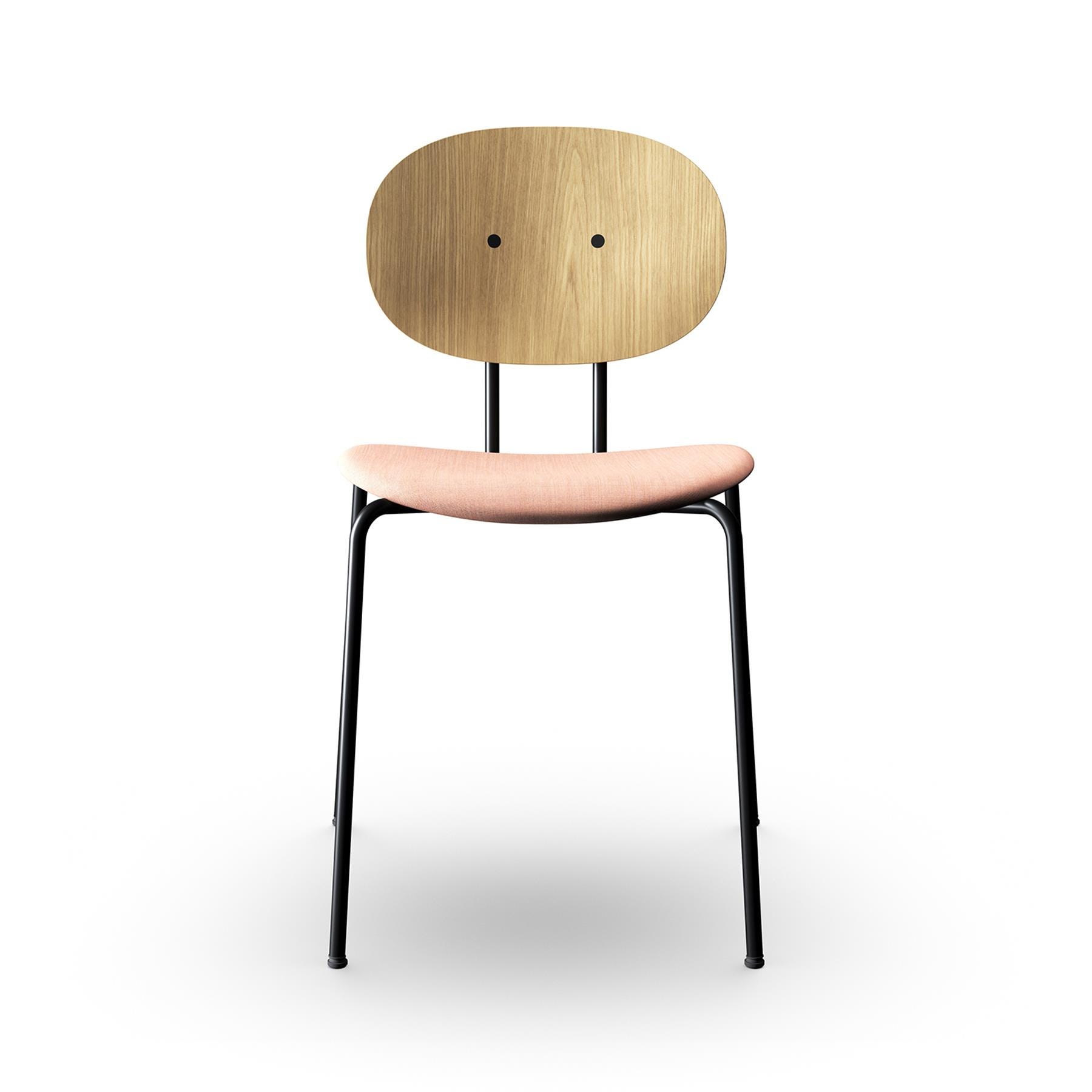 Sibast Piet Hein Dining Chair Black Steel White Oiled Oak Remix 612 Pink Designer Furniture From Holloways Of Ludlow