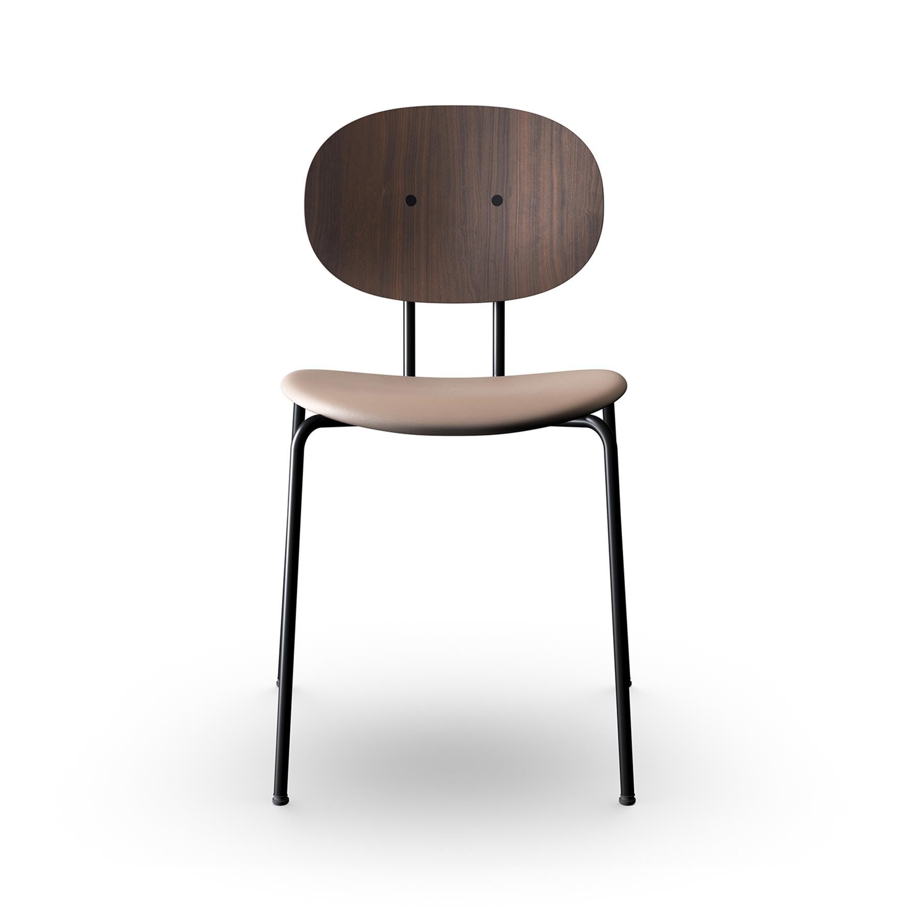 Sibast Piet Hein Dining Chair Black Steel Walnut Silk Nougat Grey Designer Furniture From Holloways Of Ludlow