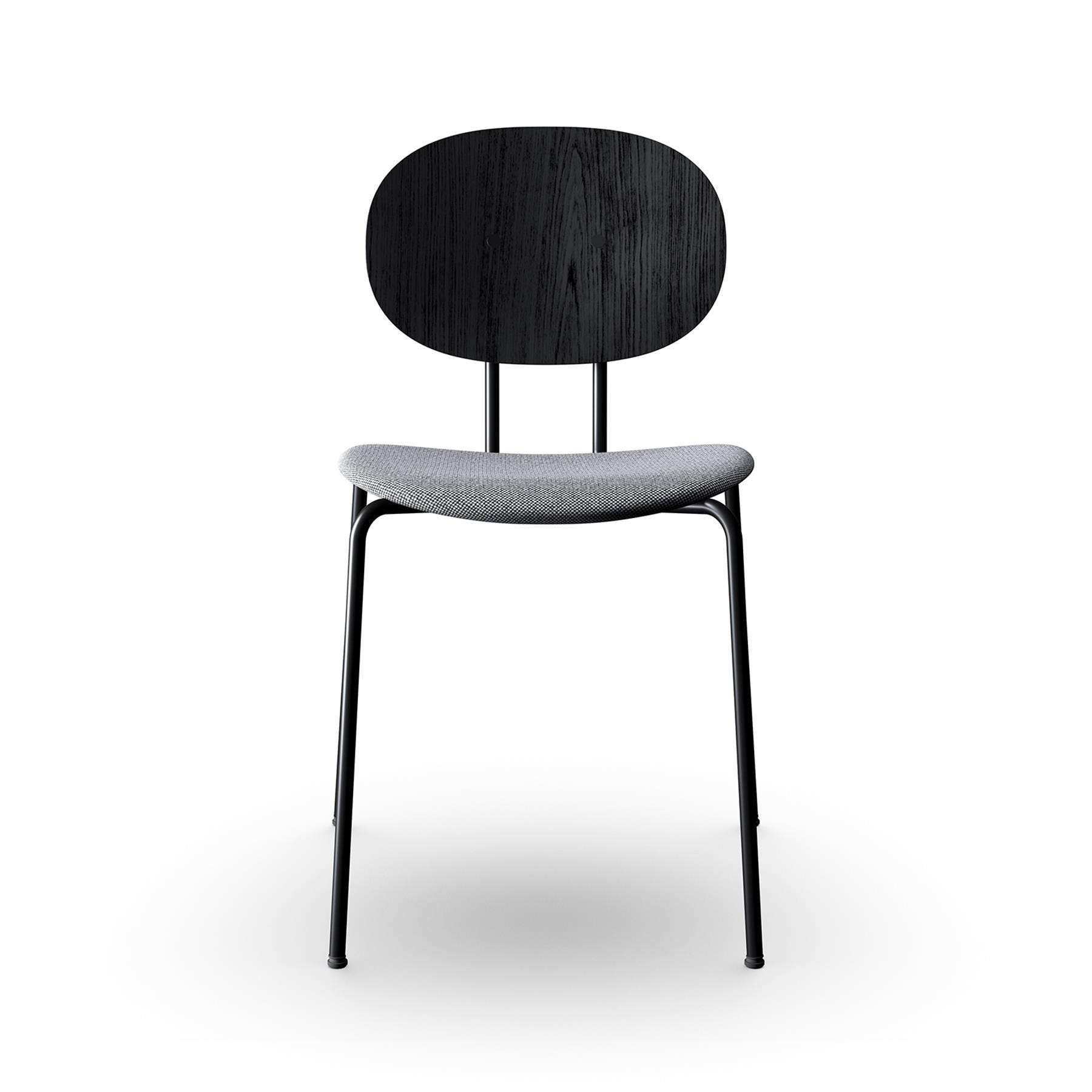 Sibast Piet Hein Dining Chair Black Steel Black Oak Hallingdal 166 Grey Designer Furniture From Holloways Of Ludlow