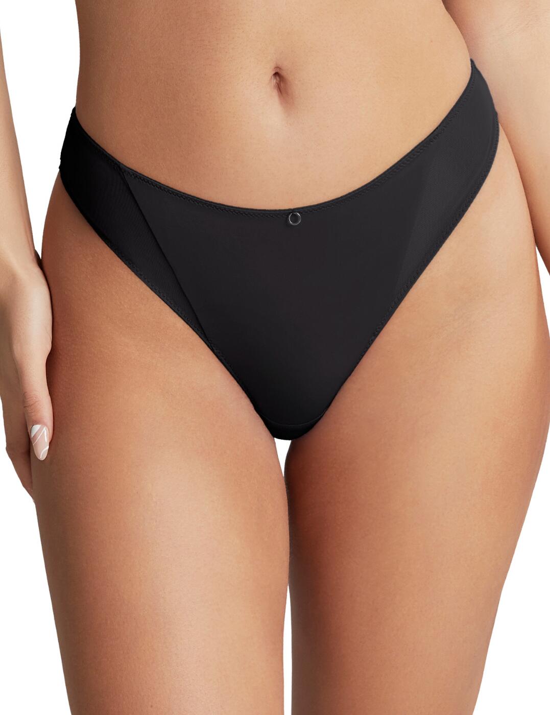 Feel stunning this season with Cleo by Panache's Faith collection. This gorgeous Brazilian brief is essential for those wanting to update their everyday staples. This gorgeous piece offers minimal rear coverage with a mid-rise waist that gives a sensual look that cannot be topped. Boasts a high-leg detailing that accentuates and lengthens the leg to give this Brazilian brief a flattering fit you can wear with confidence. Features a flirtatious mesh side panel detailing that adds a sultry edge to this classic piece. Pair with the available matching coordinates to complete this cute set.