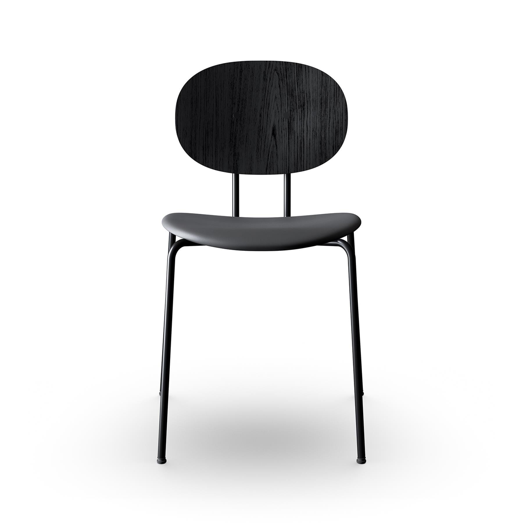 Sibast Piet Hein Dining Chair Black Steel Black Oak Ultra Black Brown Designer Furniture From Holloways Of Ludlow