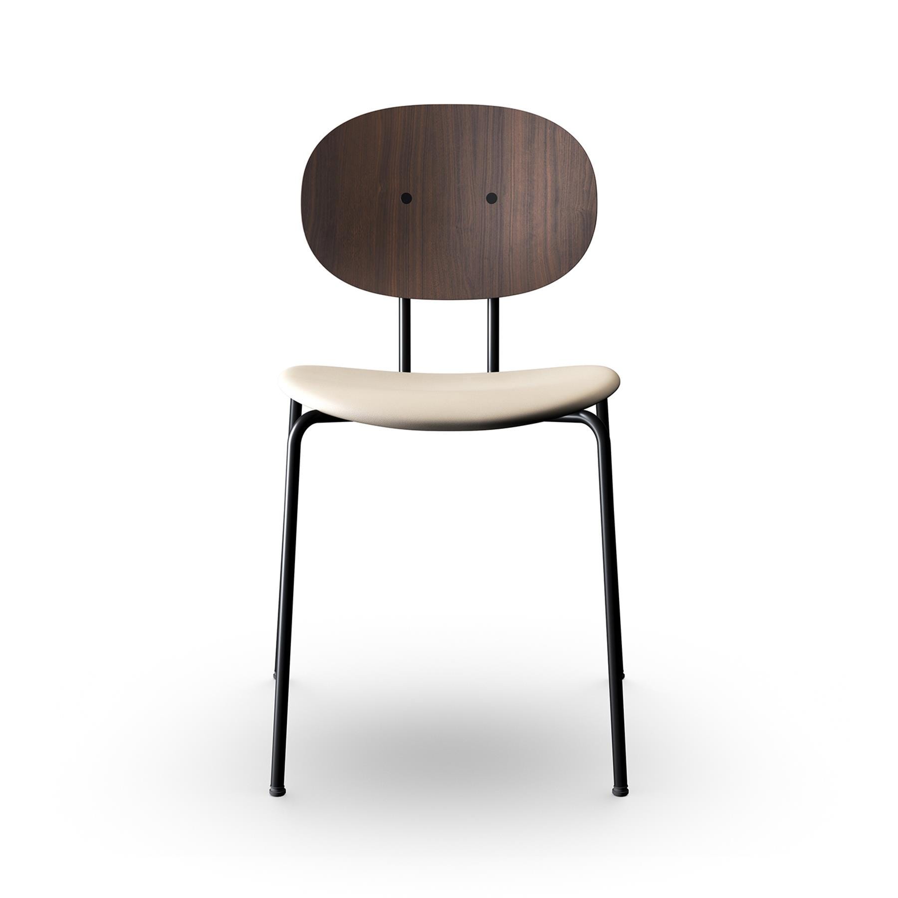 Sibast Piet Hein Dining Chair Black Steel Walnut Ultra Earth Cream Designer Furniture From Holloways Of Ludlow