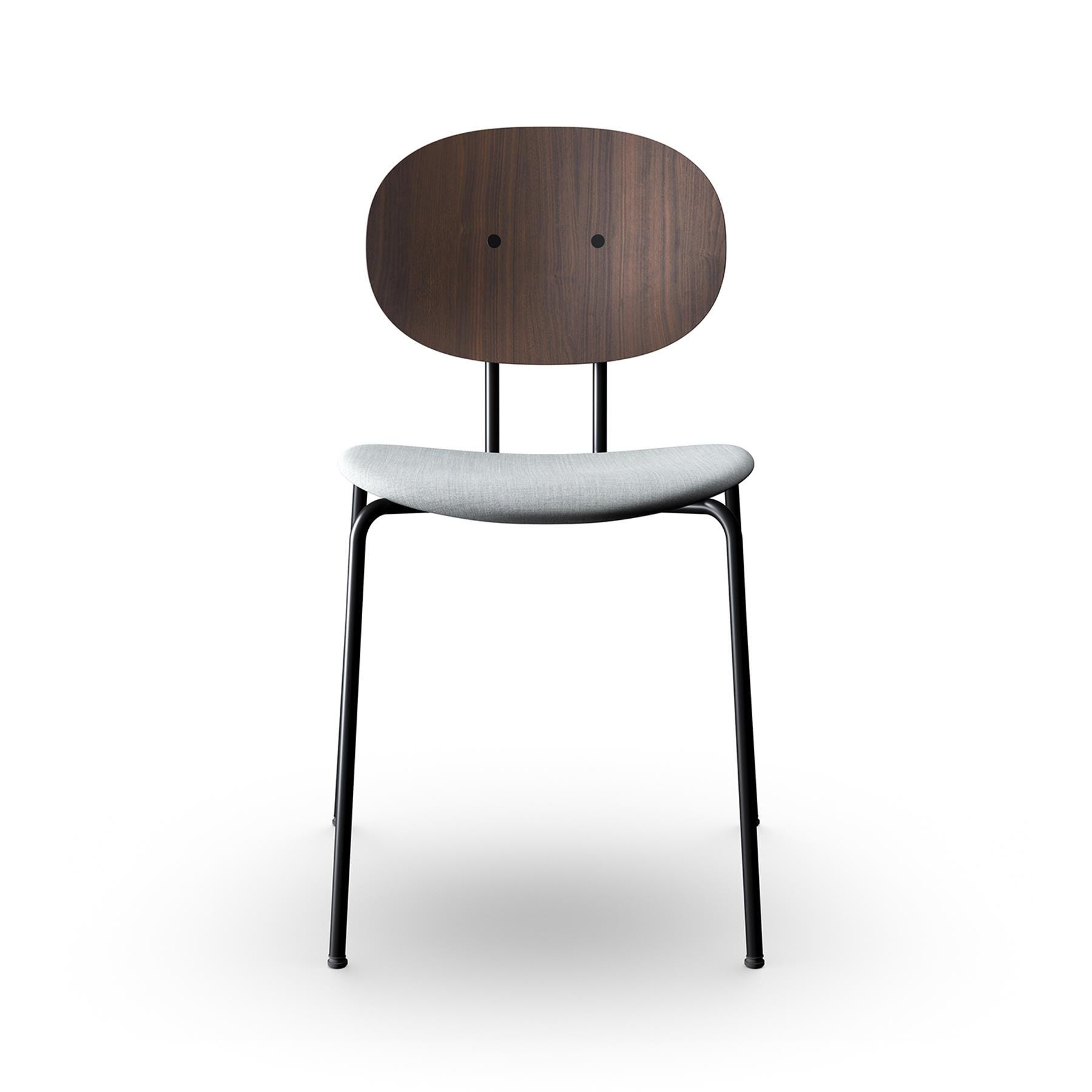 Sibast Piet Hein Dining Chair Black Steel Walnut Remix 123 Grey Designer Furniture From Holloways Of Ludlow