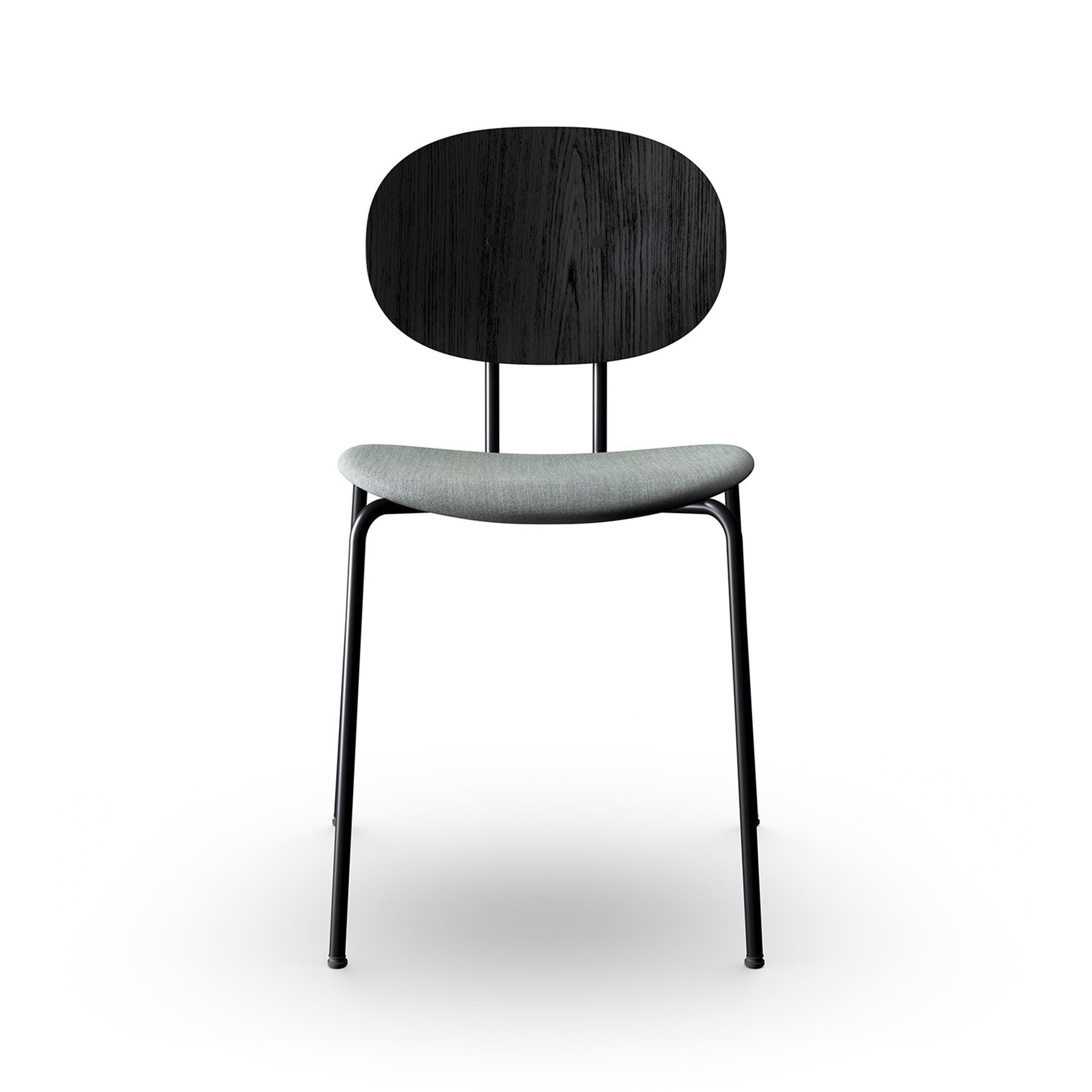 Sibast Piet Hein Dining Chair Black Steel Black Oak Remix 133 Grey Designer Furniture From Holloways Of Ludlow