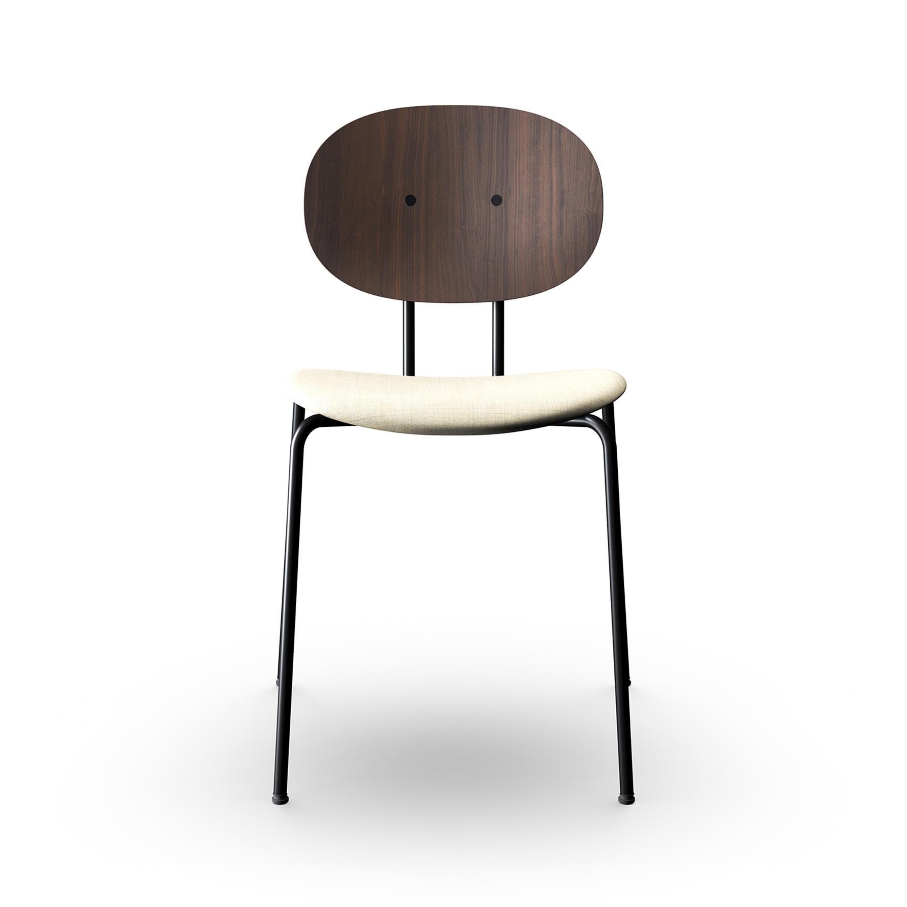 Sibast Piet Hein Dining Chair Black Steel Walnut Remix 223 Cream Designer Furniture From Holloways Of Ludlow