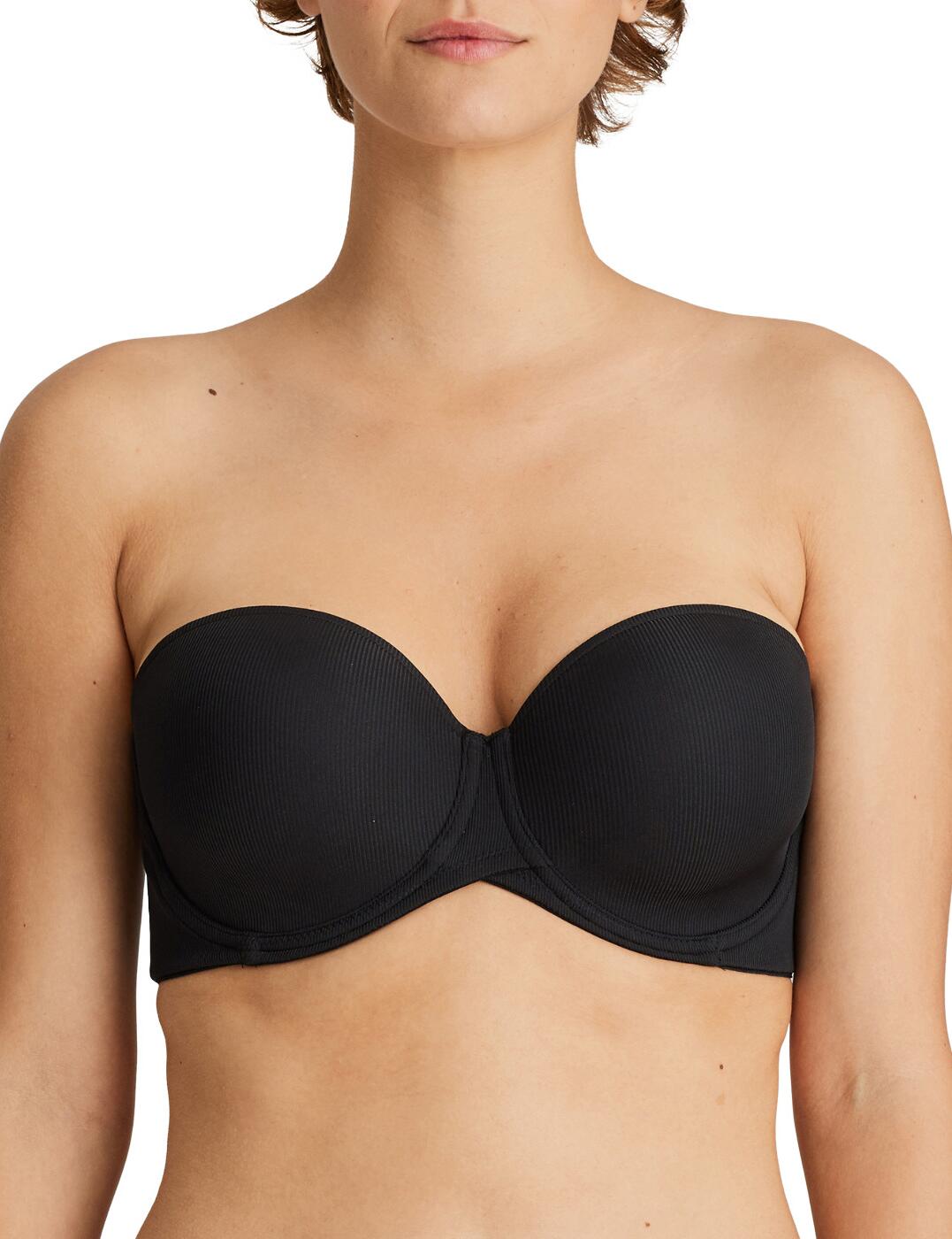 This gorgeous Star strapless bra by Prima Donna Twist is perfect for underneath summery tops and dresses. It has the flexibility to be strapless as well as a normal bra, having adjustable/removable straps allows for a cross back strap option also. The bra features padded cups that help lift and centre the breasts. It has a beautiful low cut neckline that boosts your cleavage. The simple timeless design is crafted from soft ribbed fabric that creates a comfortable fit. It is underwired which provides additional support and lift for the breasts. It also has a crossed front that gives a feminine feel.  Strapless bra Padded cups Adjustable straps Crossback option Low-cut neckline Soft ribbed fabrics Comfortable fit Underwired Small fit: Size up one cup size from your usual Prima Donna size Composition: 53% Polyamide &pipe; 35% Polyester &pipe; 12% Elastane &pipe; 0% Polyurethane Listed in UK sizes  50040-90523-1195524 0241868/69 Strapless Bra