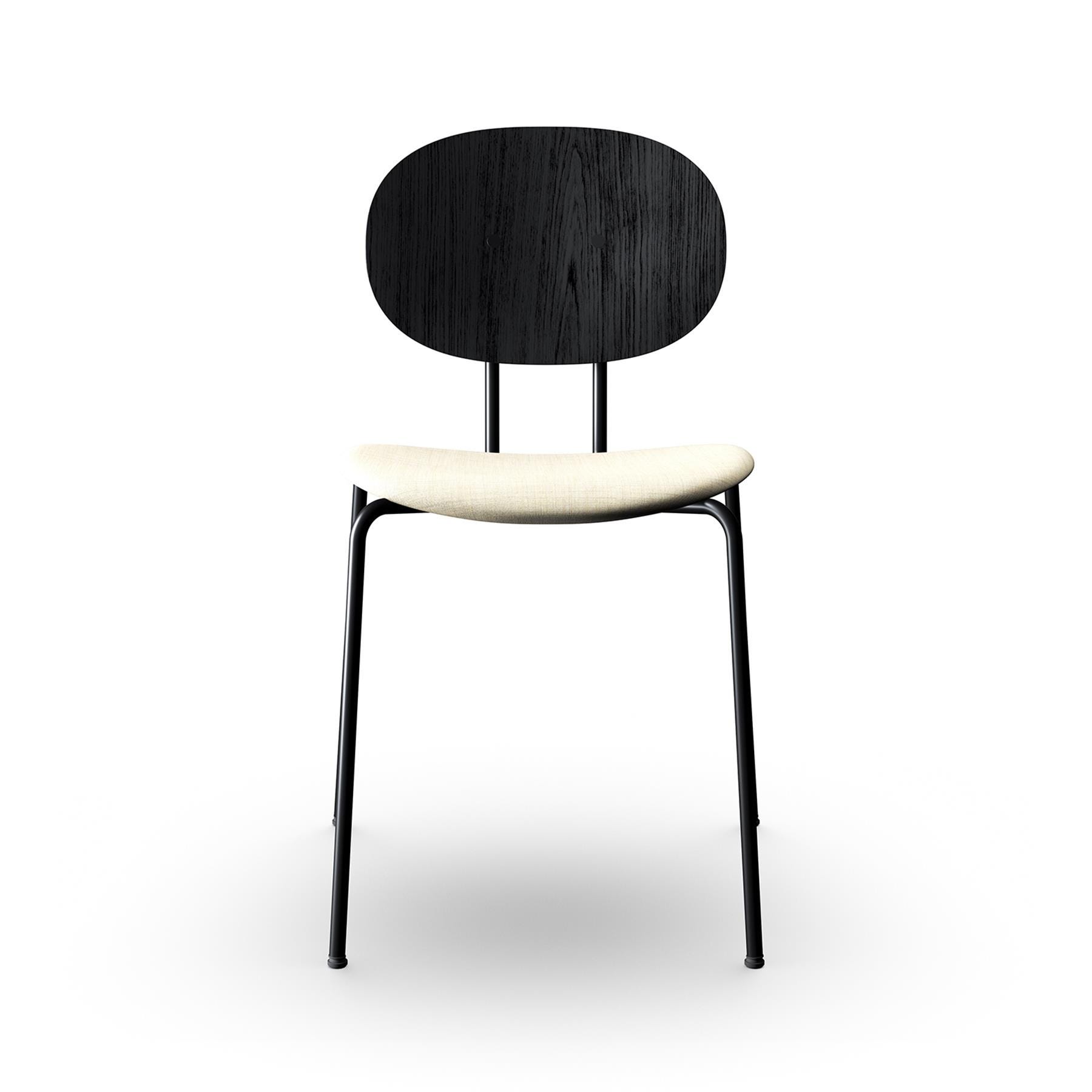 Sibast Piet Hein Dining Chair Black Steel Black Oak Remix 223 Cream Designer Furniture From Holloways Of Ludlow