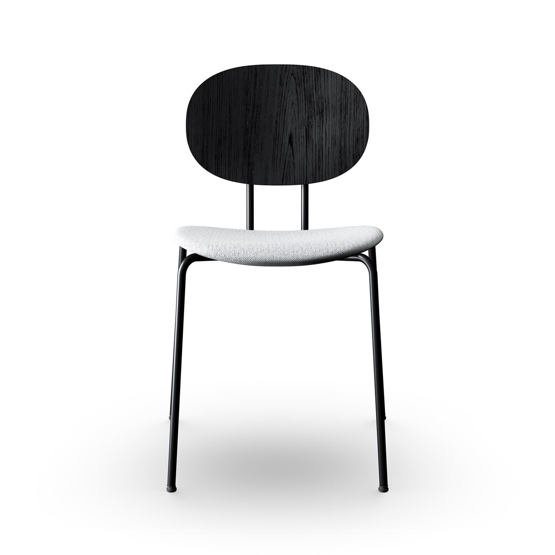 Sibast Piet Hein Dining Chair Black Steel Black Oak Hallingdal 116 Grey Designer Furniture From Holloways Of Ludlow