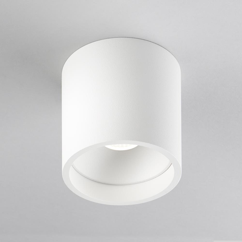 Solo Round Ceiling Spotlight Medium White