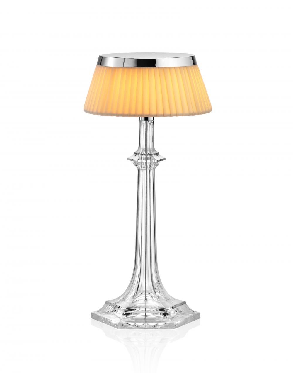 Bon Jour Versailles Table Light Small Chrome Fabric