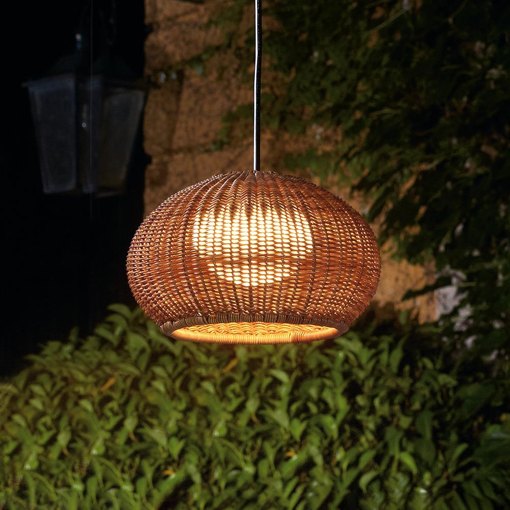 Bover Garota Hang Outdoor Pendant Brown Shade With Graphite Brown Outdoor Lighting Outdoor Lighting Designer Pendant Lighting