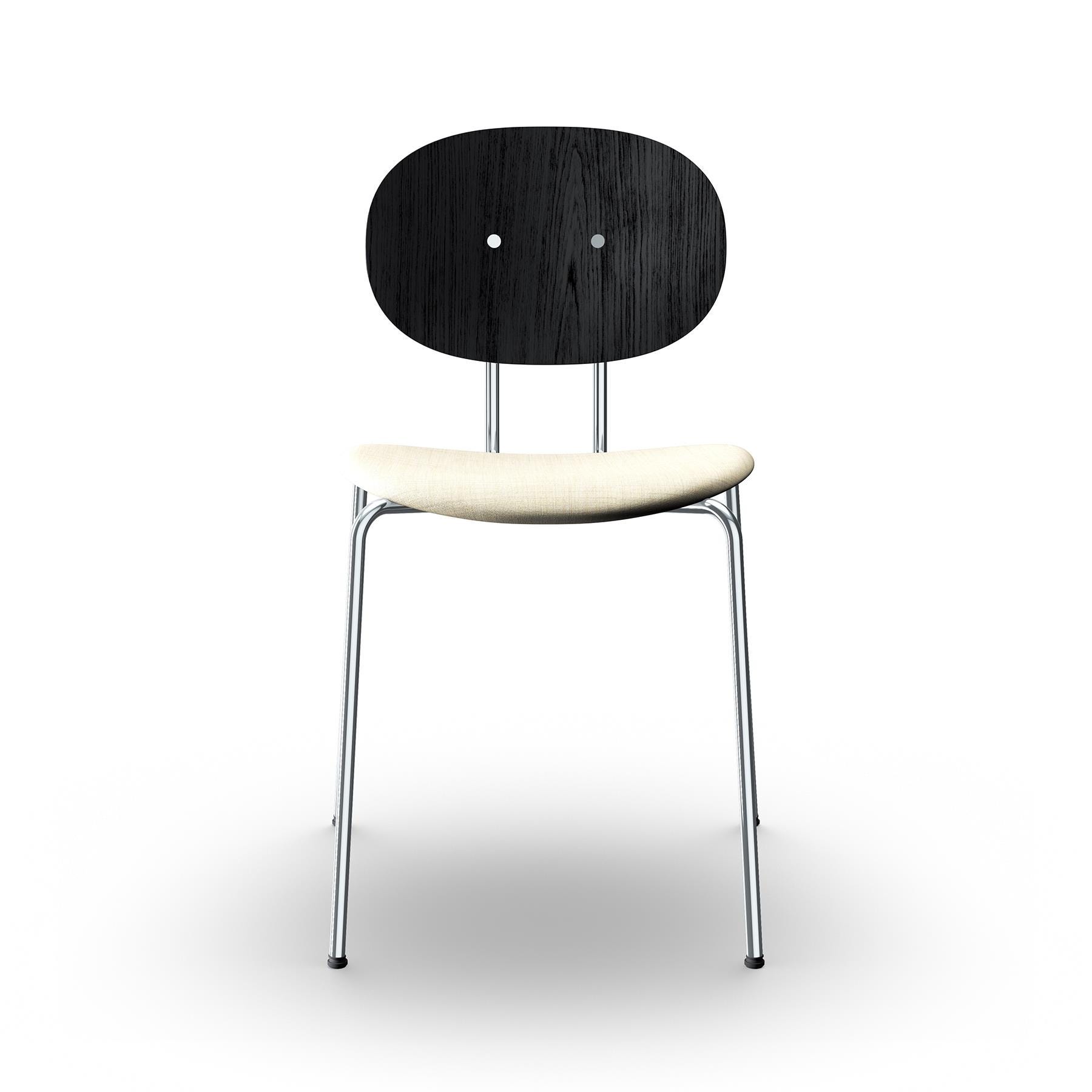 Sibast Piet Hein Dining Chair Chrome Black Oak Remix 223 Cream Designer Furniture From Holloways Of Ludlow