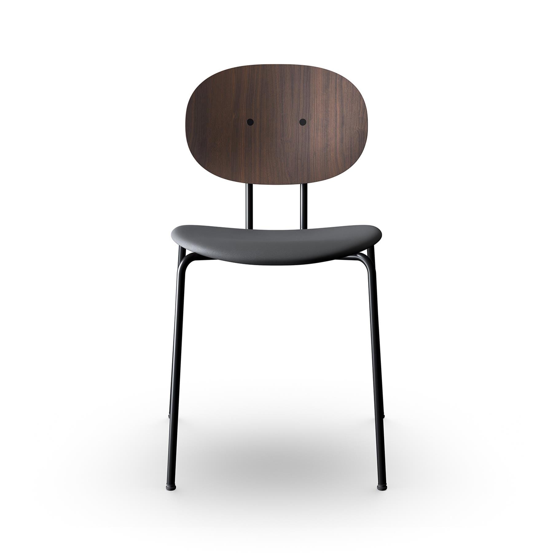 Sibast Piet Hein Dining Chair Black Steel Walnut Nevada Black Designer Furniture From Holloways Of Ludlow