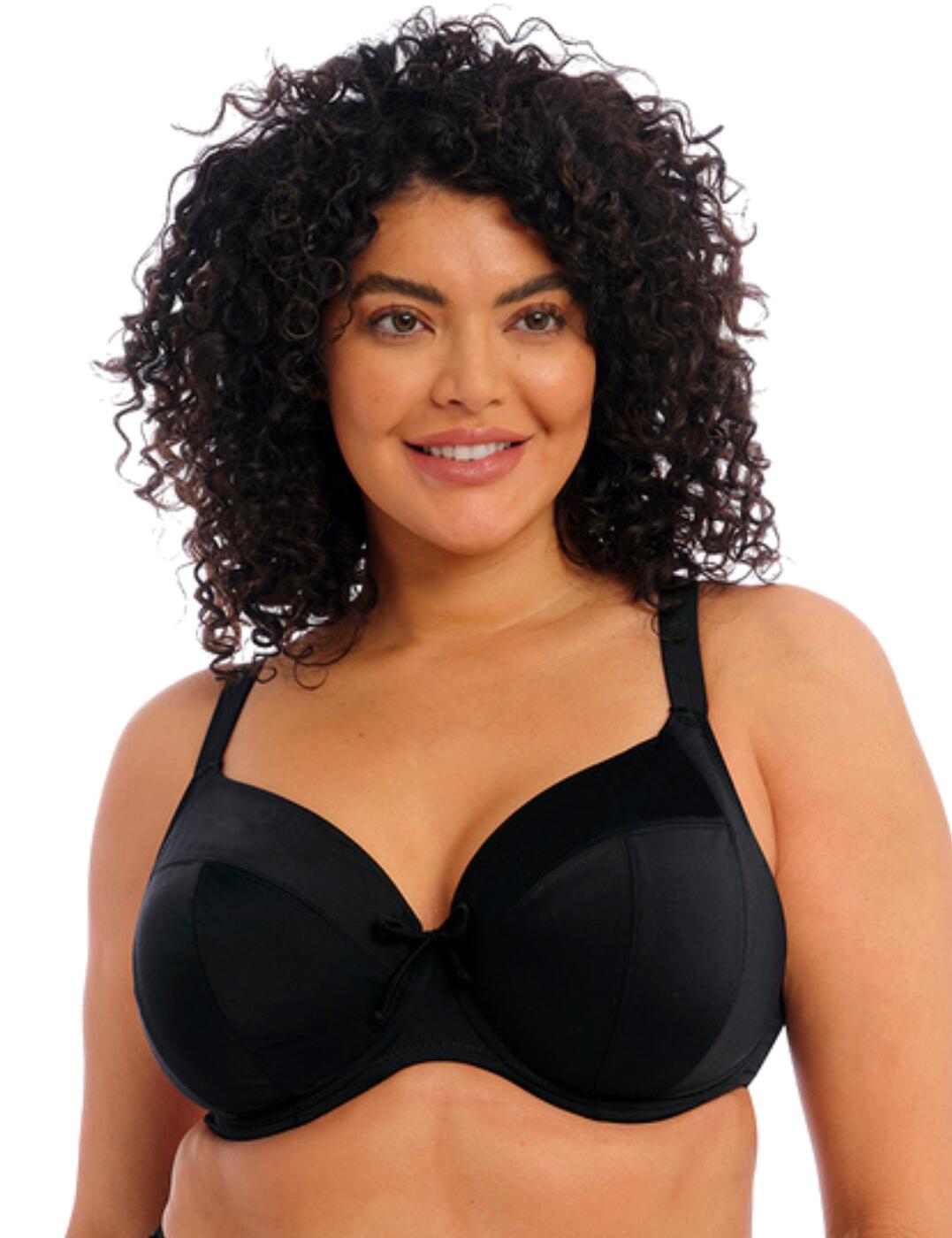 This timeless plunge bikini top by Elomi's Plain Sailing line is perfect for your swimwear collection. This piece has underwired, non-padded cups for utmost comfort and support. Features adjustable shoulder straps so you can tailor this bikini to all your fabulous curves. Designed with lightweight material made from Lyrca Xtra life which is durable and long-lasting. This look also features an elastic neckline for ease of wear and powernet lining for extra support. Finishing off this design is a centre-bust tie detail for that subtle feminine touch. Complete this look, snap up the matching available coordinates from Elomi's Plain Sailing range.  Plunge bikini top Elastic neckline for ease of wear Non-padded Adjustable straps Clasp fastening Underwired Centre front tie detail Lycra Xtra life material gives a longer life Powernet lining for extra support Matching coordinates available Country of origin: Sri Lanka Composition: 84% Polyamide &pipe; 16% Elastane Listed in UK sizes  59811-104587-1369843 7284 Plunge Bikini Top