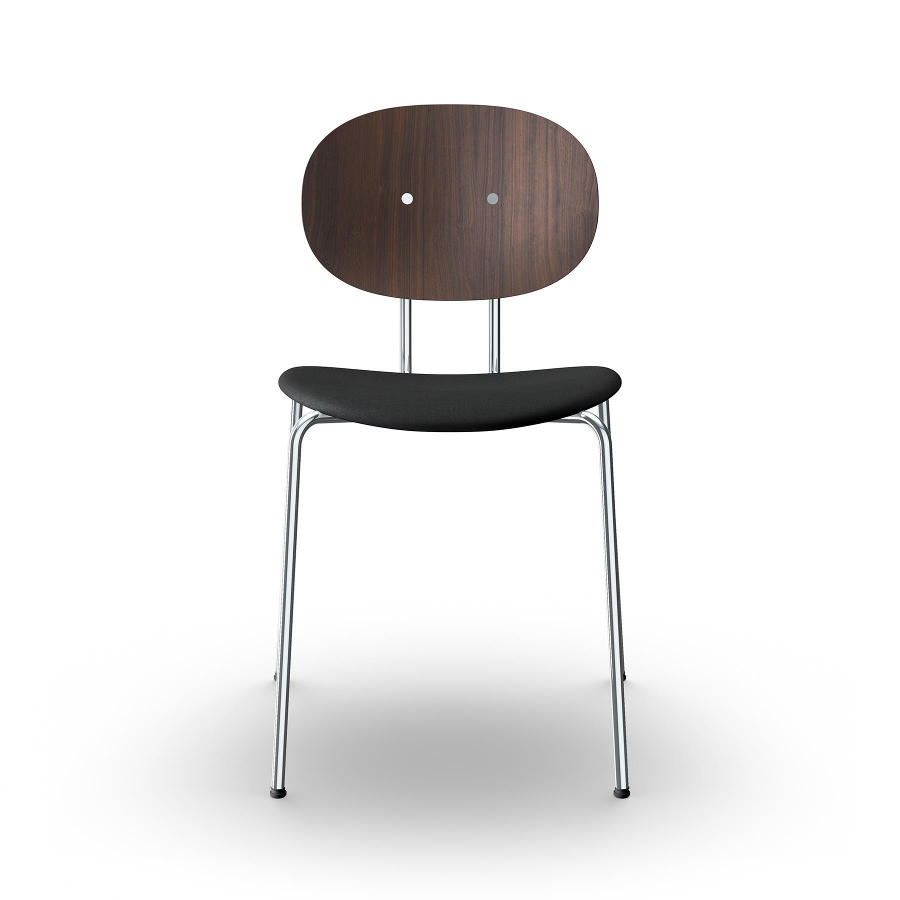 Sibast Piet Hein Dining Chair Chrome Walnut Remix 383 Black Designer Furniture From Holloways Of Ludlow