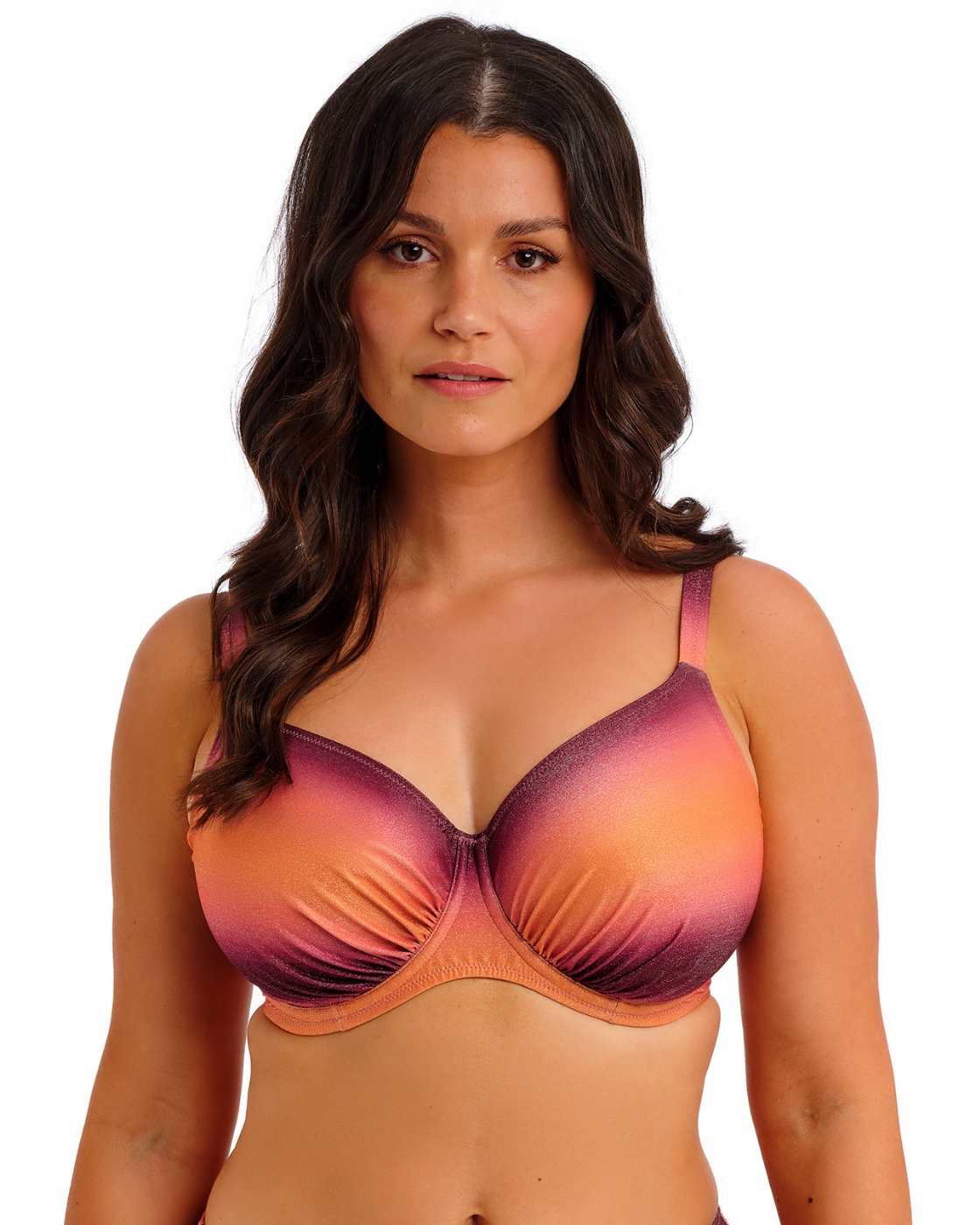 Fantasie Paros Coast Gathered Full Cup Bikini Top - Sunset Glow - 32G