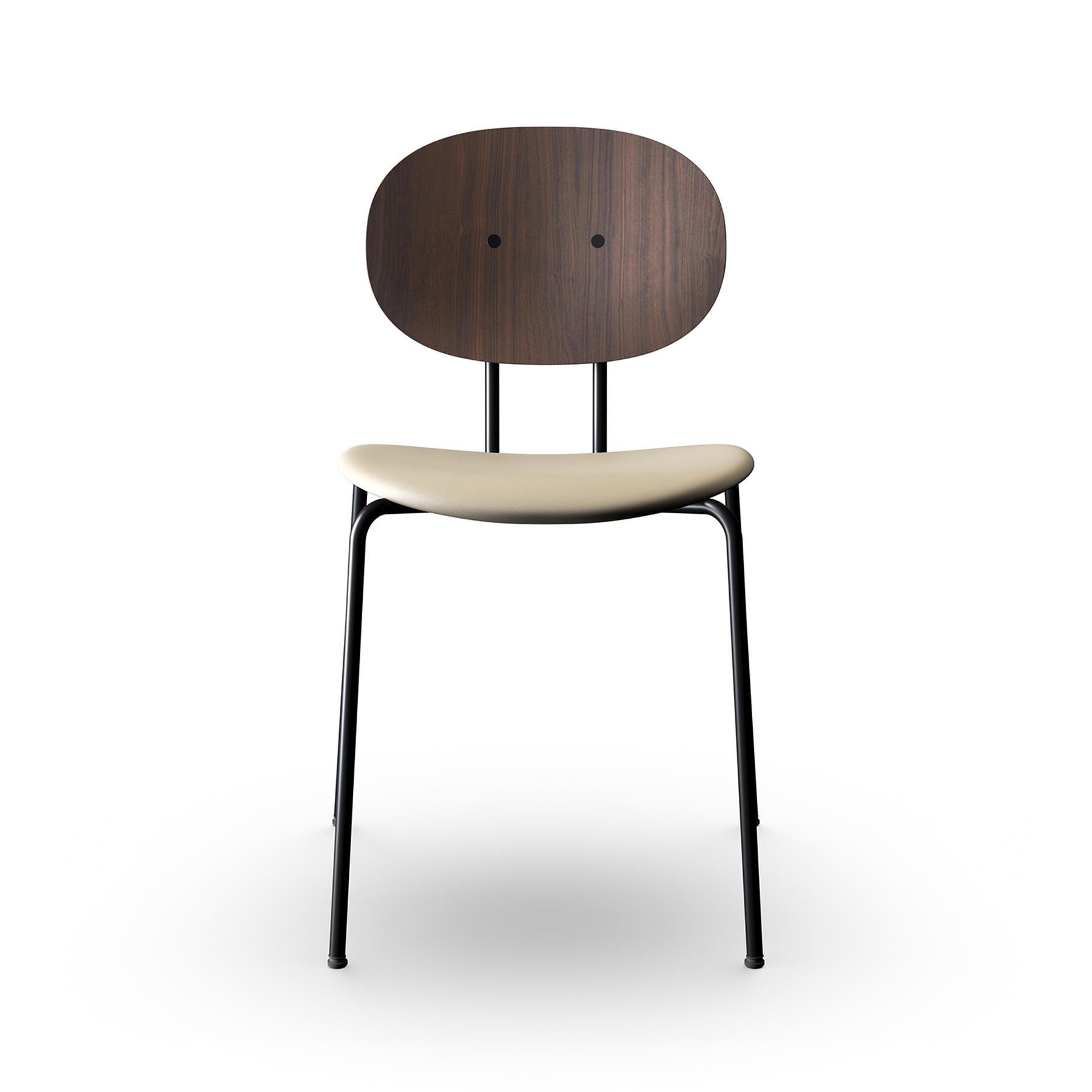 Sibast Piet Hein Dining Chair Black Steel Walnut Silk Stone Grey Designer Furniture From Holloways Of Ludlow