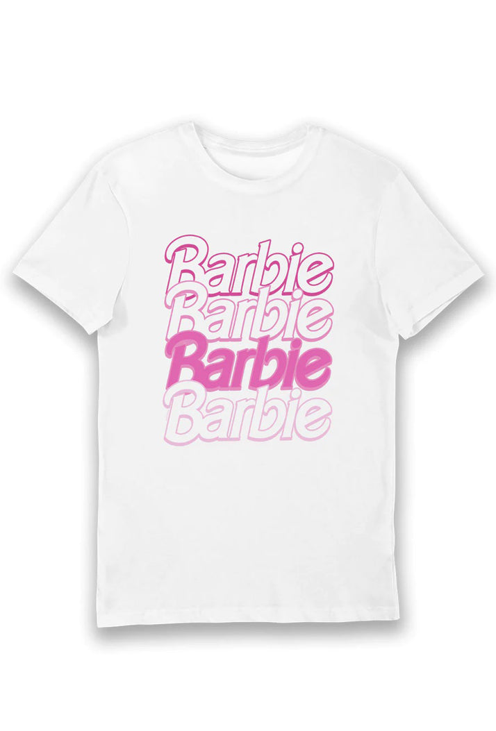 Barbie Logo Adults T-Shirt - White - M