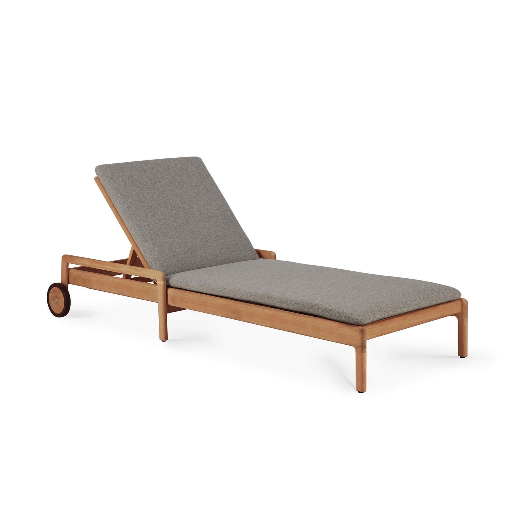 Ethnicraft Jack Outdoor Lounger Teak Thin Mocha Light Wood