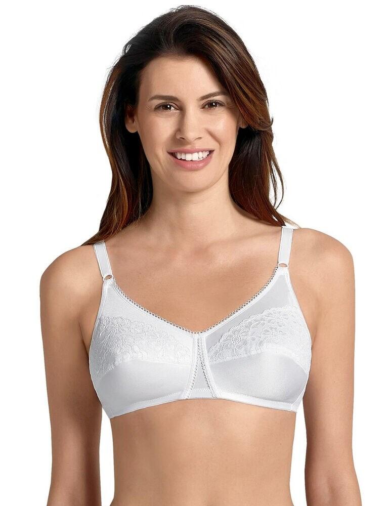 Look and feel elegant in this Livia post-mastectomy bra from Anita. With elastic adjustable straps ensuring a perfect fit. The cups feature pockets on both sides made from soft cotton to ensure comfort. The bra is lined in gorgeous lace with embroidery along the top and neckline. Wire-free cups ensure the perfect comfort for all-day wear with hook and eye closure for the amazing support.  Elastic adjustable straps Cotton pockets in cups Lined in gorgeous lace and embroidery Non-wired Hook and eye closure Composition: 60% Polyester &pipe; 20% Nylon &pipe; 15% cotton &pipe; 5% Elastane Listed in UK sizes  50093-91026-1197967 5398X Mastectomy Bra