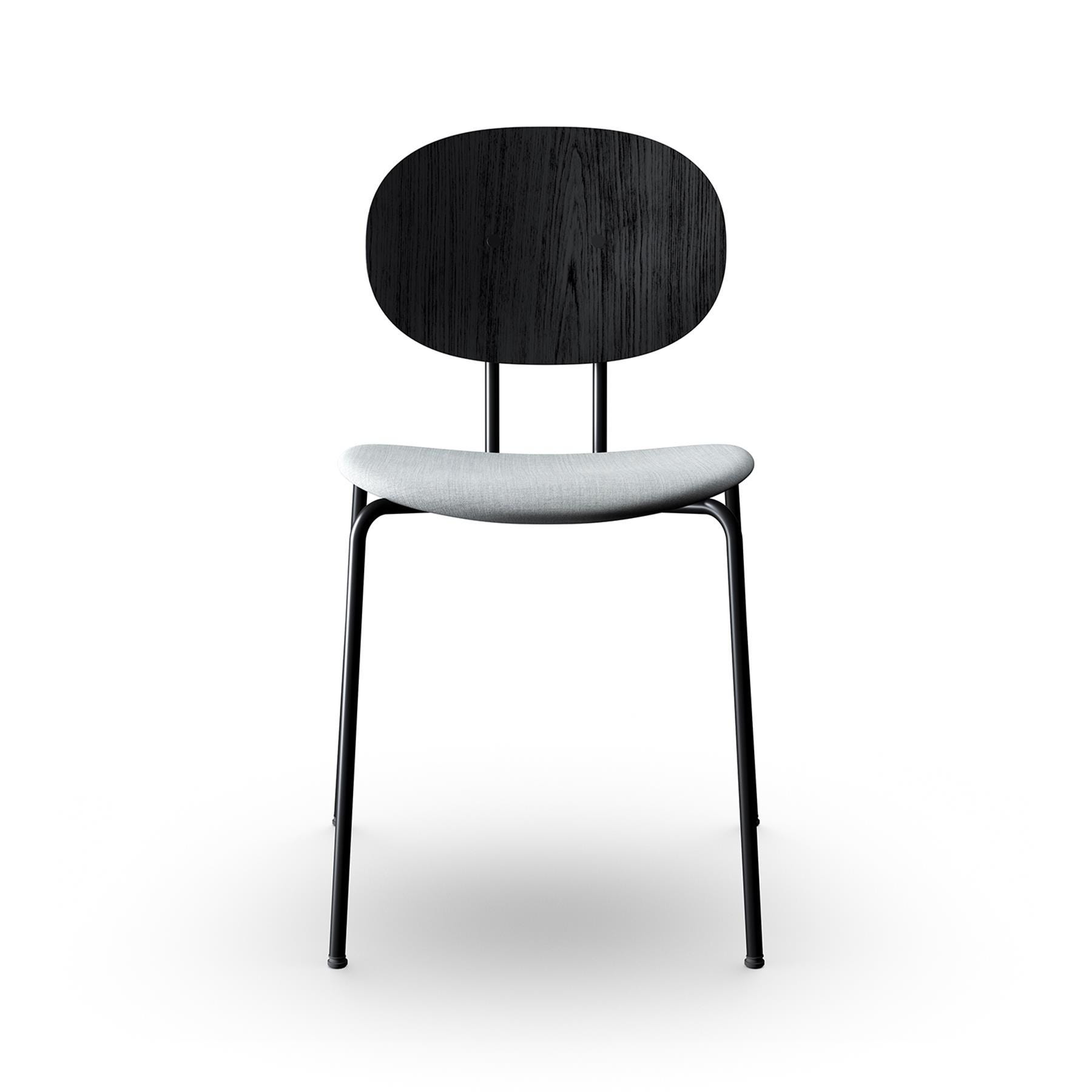 Sibast Piet Hein Dining Chair Black Steel Black Oak Remix 123 Grey Designer Furniture From Holloways Of Ludlow