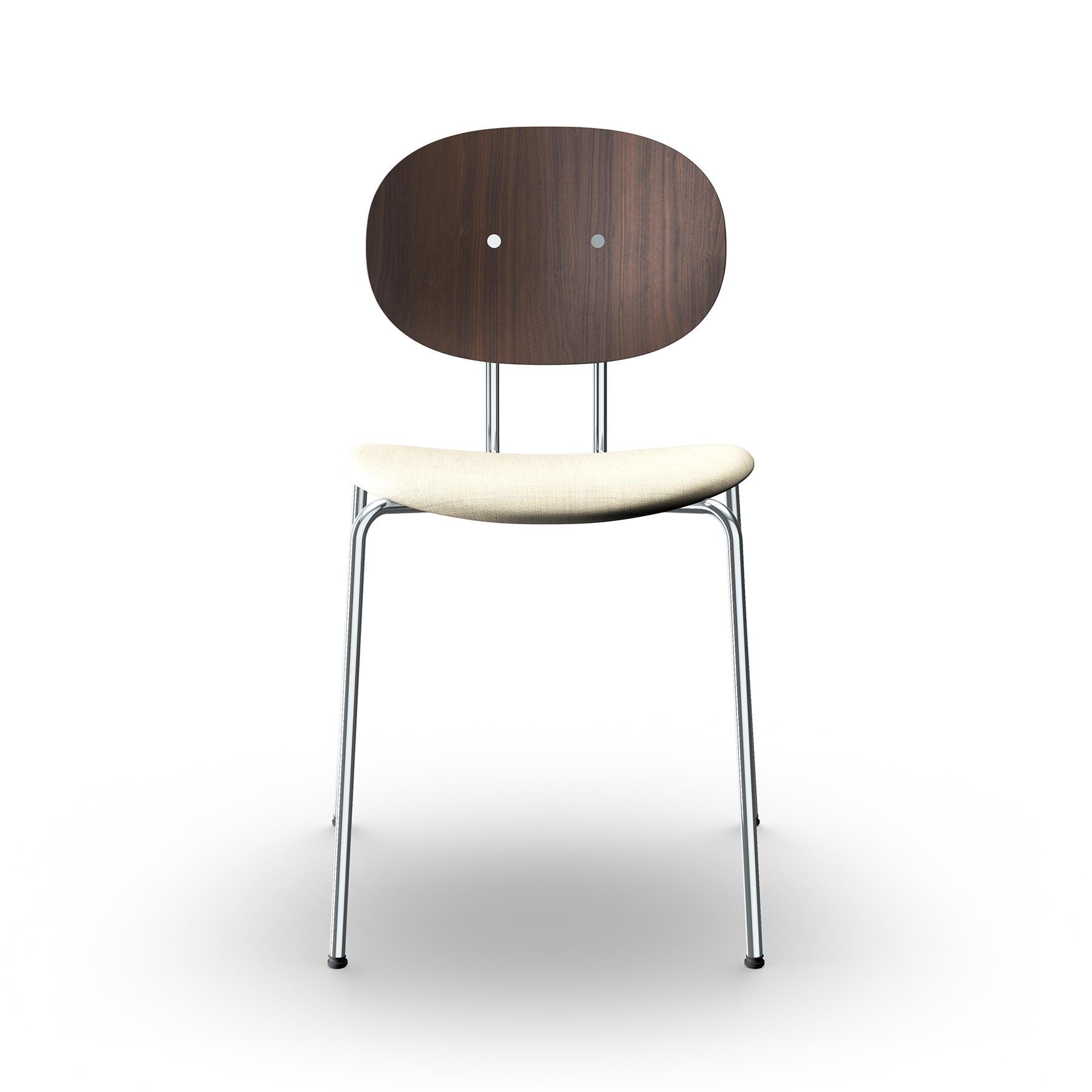 Sibast Piet Hein Dining Chair Chrome Walnut Remix 223 Cream Designer Furniture From Holloways Of Ludlow