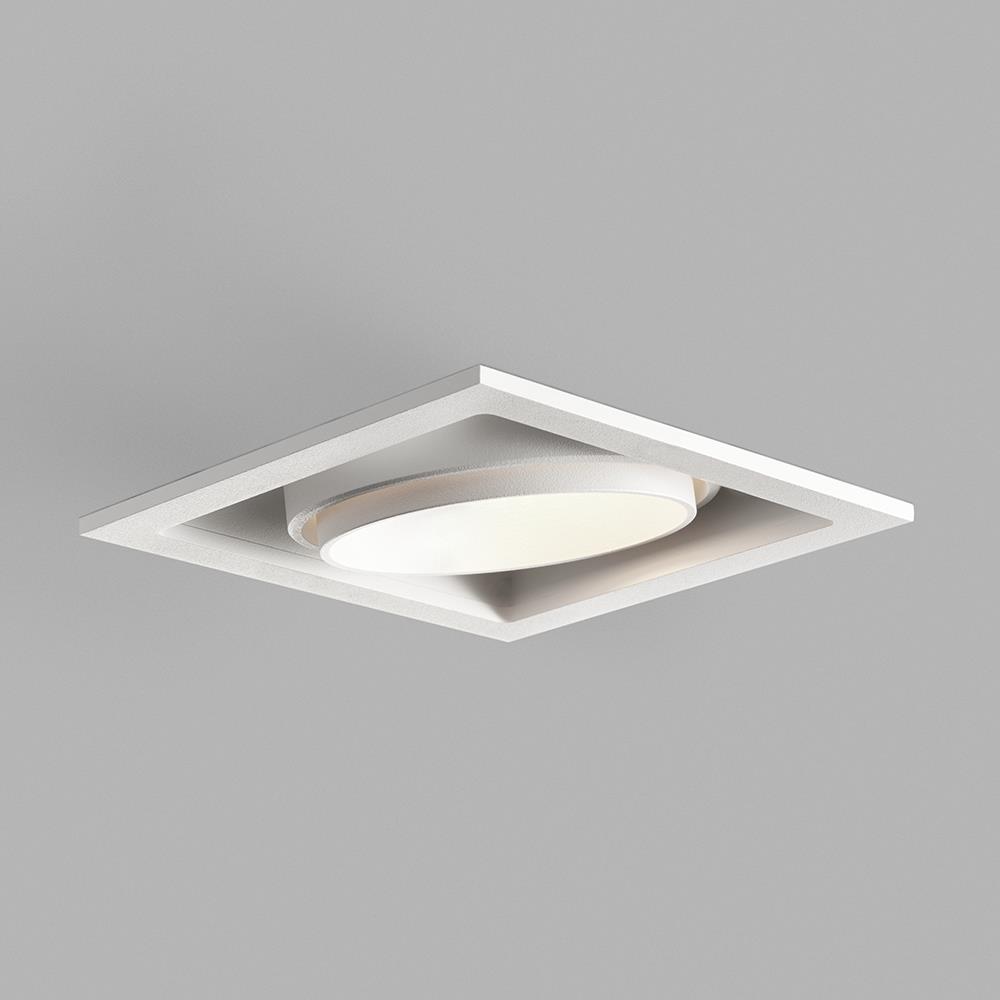 Ghost Recessed Ceiling Light Single Large White