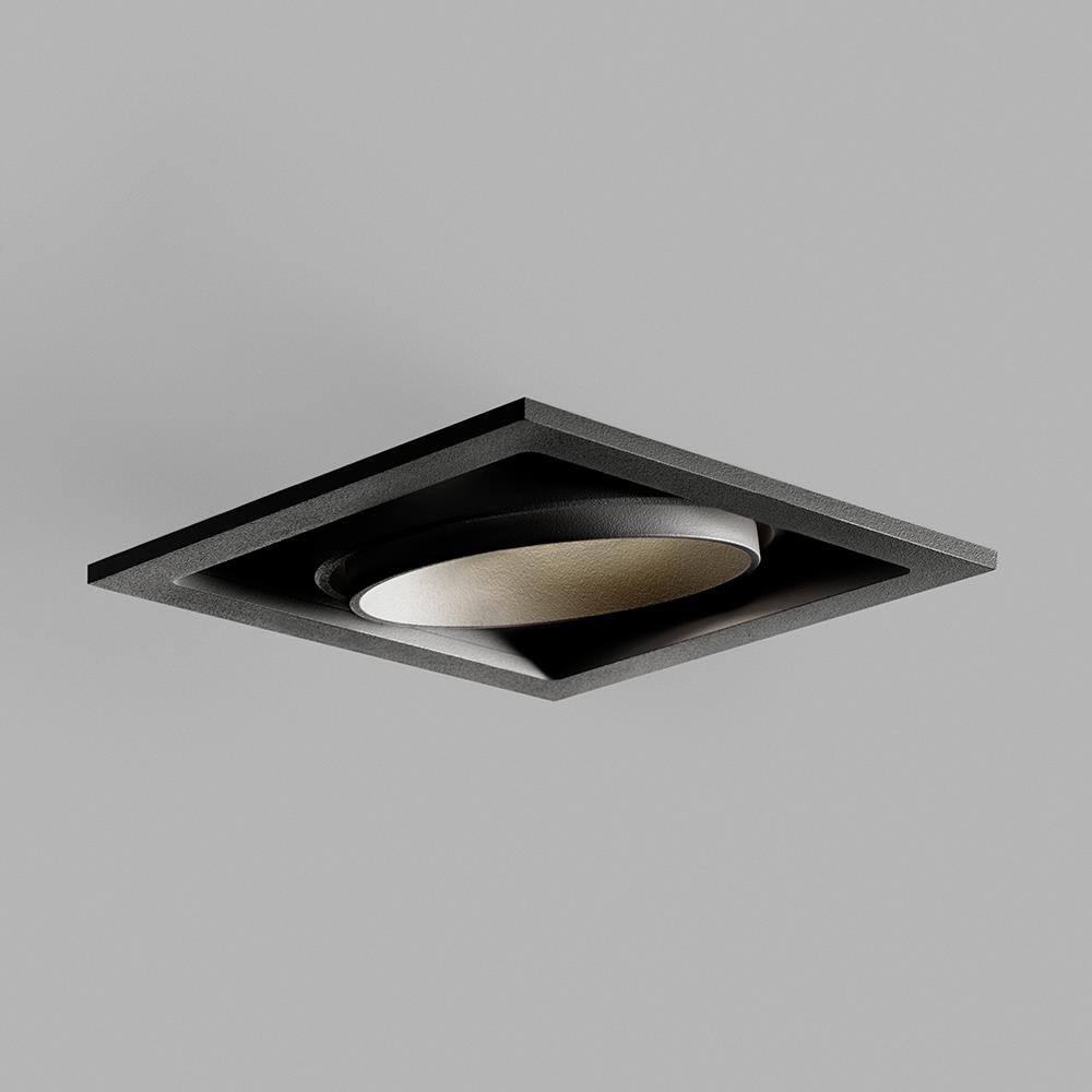 Ghost Recessed Ceiling Light Single Large Black