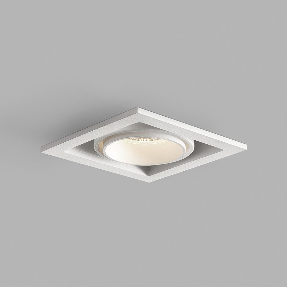 Ghost Recessed Ceiling Light Single Small White