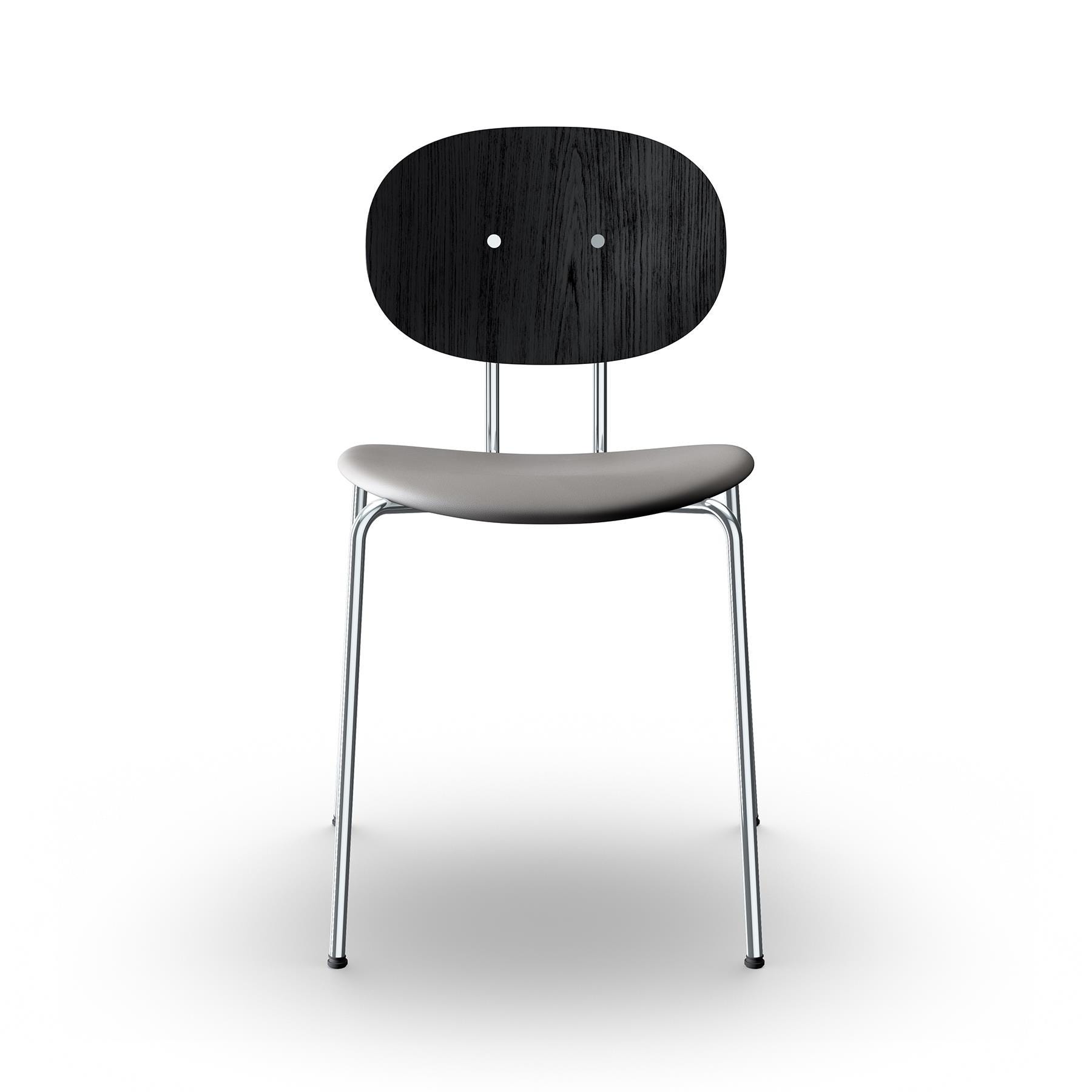 Sibast Piet Hein Dining Chair Chrome Black Oak Ultra Grey Designer Furniture From Holloways Of Ludlow