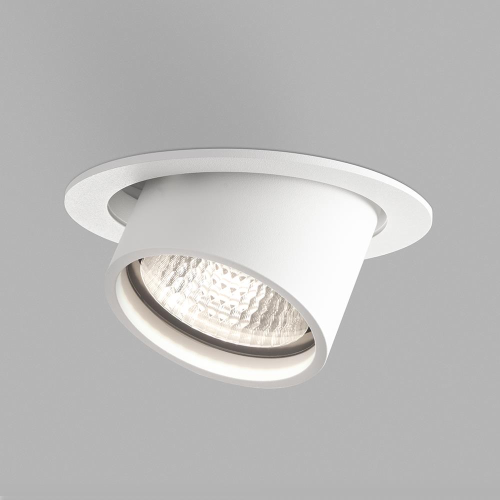 Angle Bathroom Ceiling Light Large White