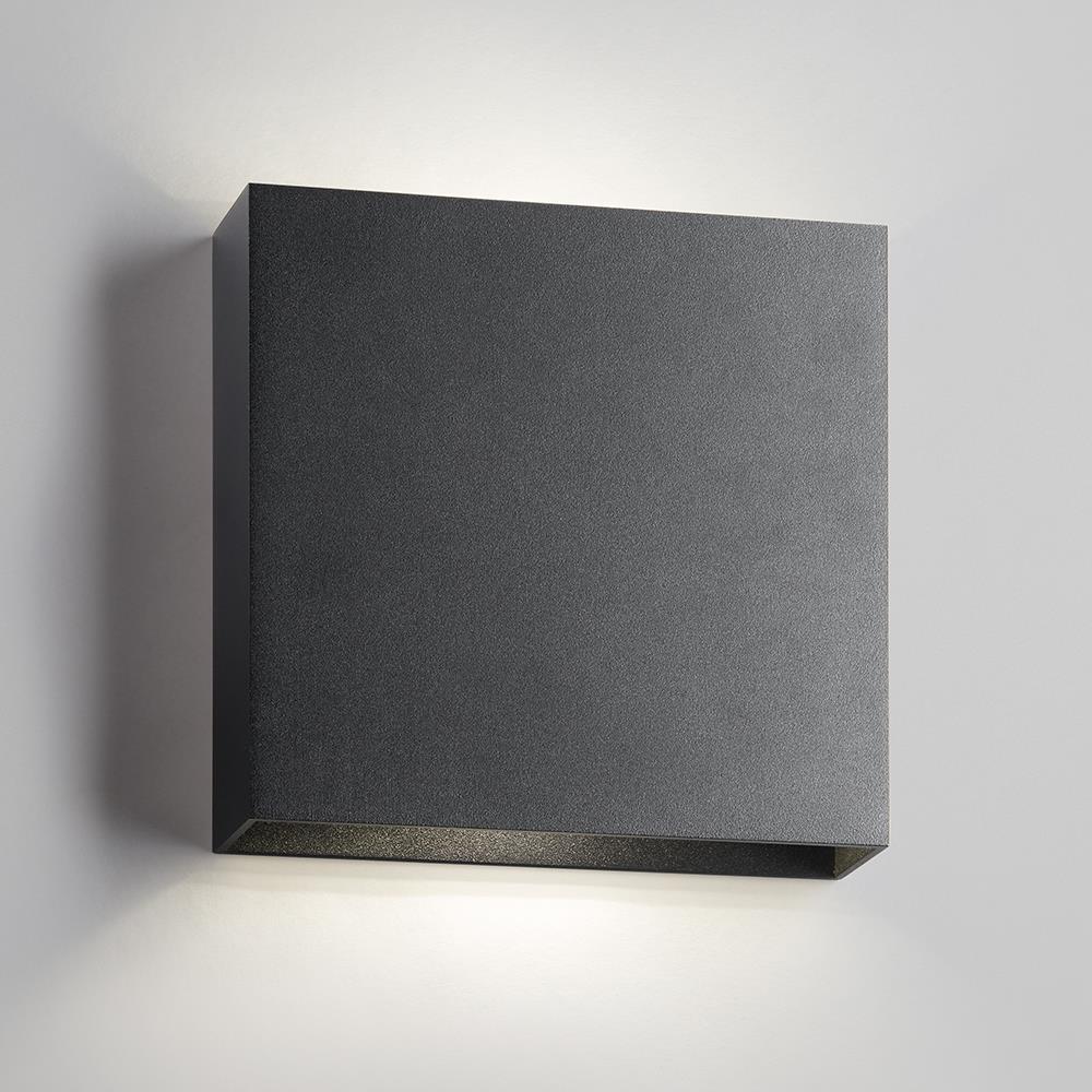 Compact Up And Down Wall Light Large Black
