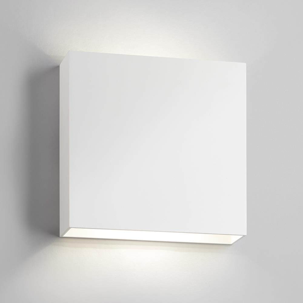 Compact Up And Down Wall Light Large White