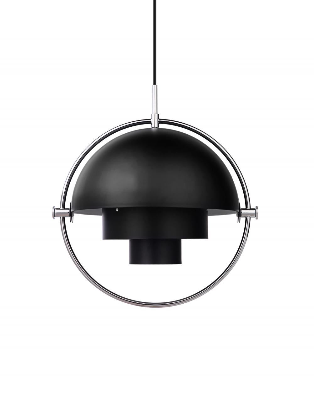 Multilite Pendant Light Small Black Chrome