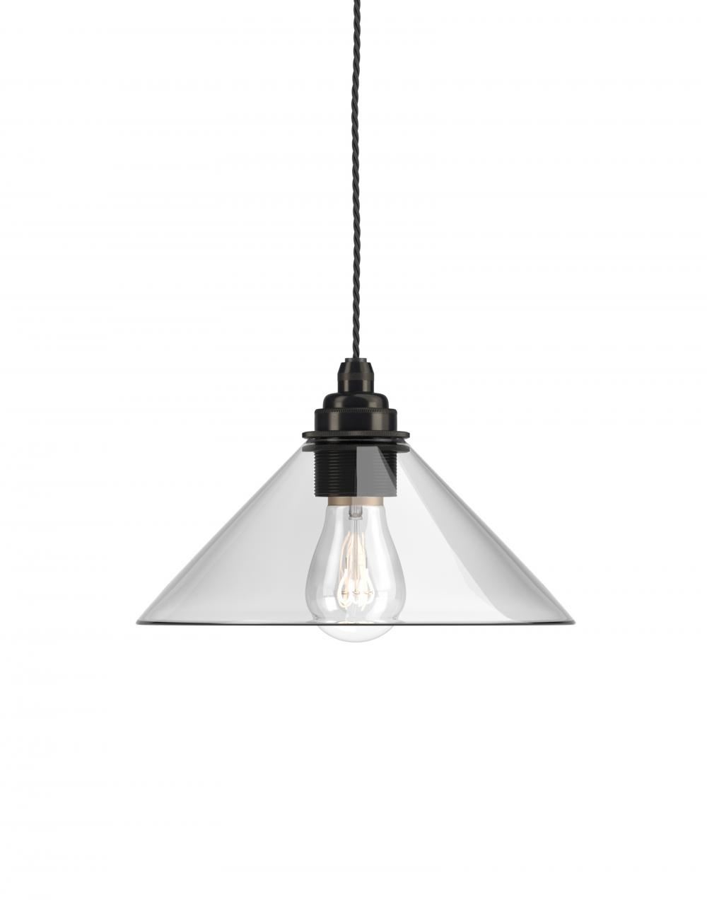 Fritz Fryer Hay Pendant Medium Clear Bronze Ip44 Clear Designer Pendant Lighting