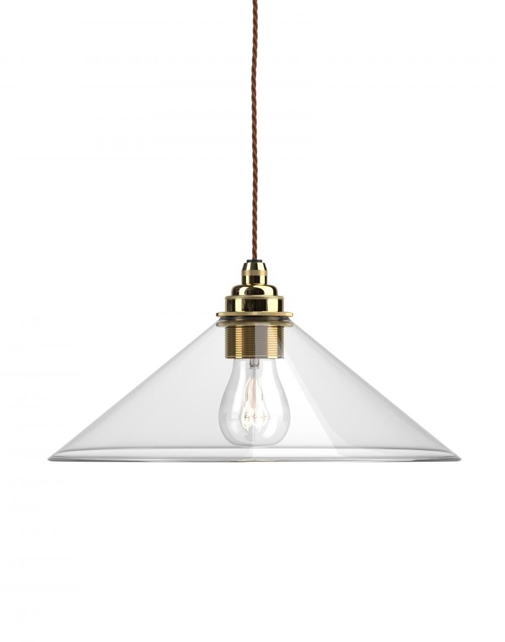 Fritz Fryer Hay Pendant Large Clear Polished Brass Ip44 Clear Designer Pendant Lighting