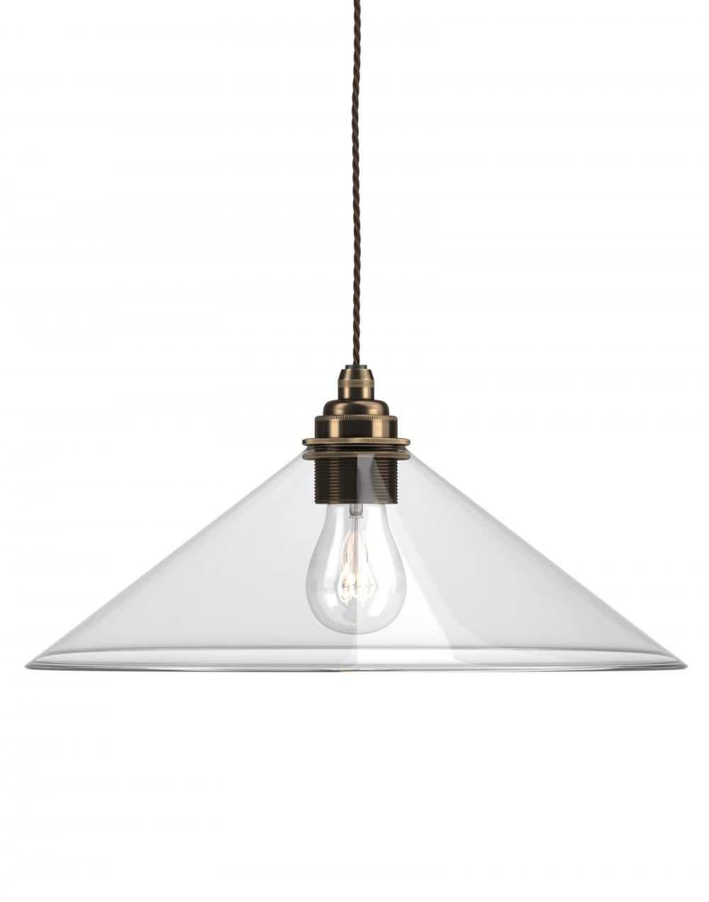 Fritz Fryer Hay Pendant Xl Clear Antique Brass Ip44 Clear Designer Pendant Lighting