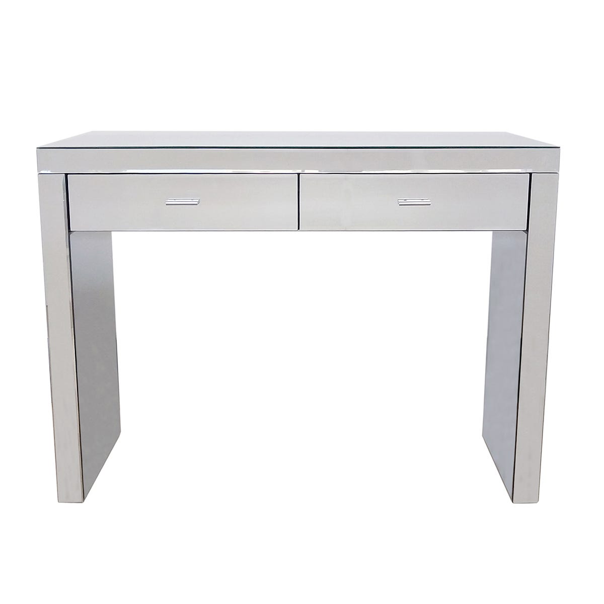 Charles Bentley 2 Drawer Mirrored Console Table
