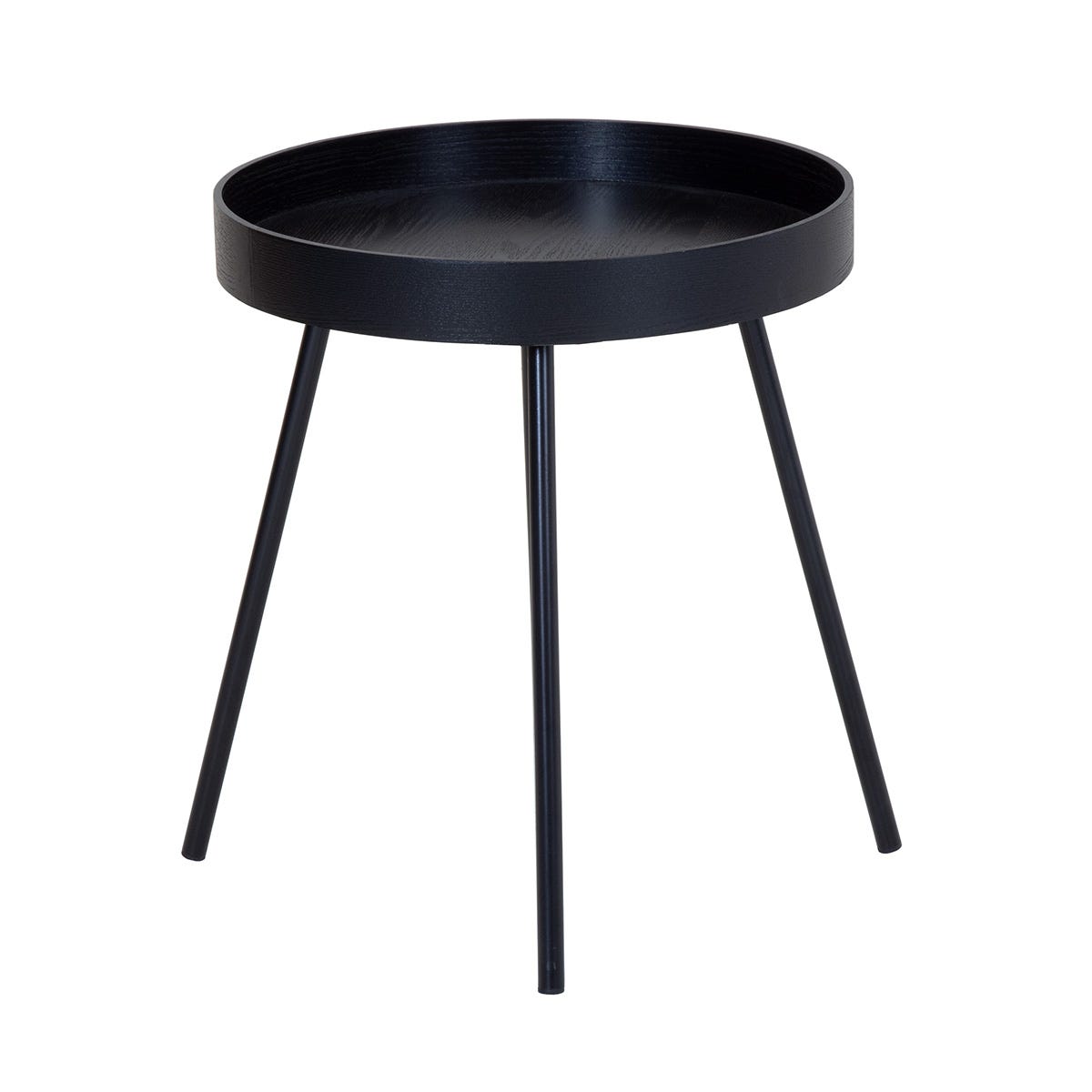 Charles Bentley Tray Top Side Table Black