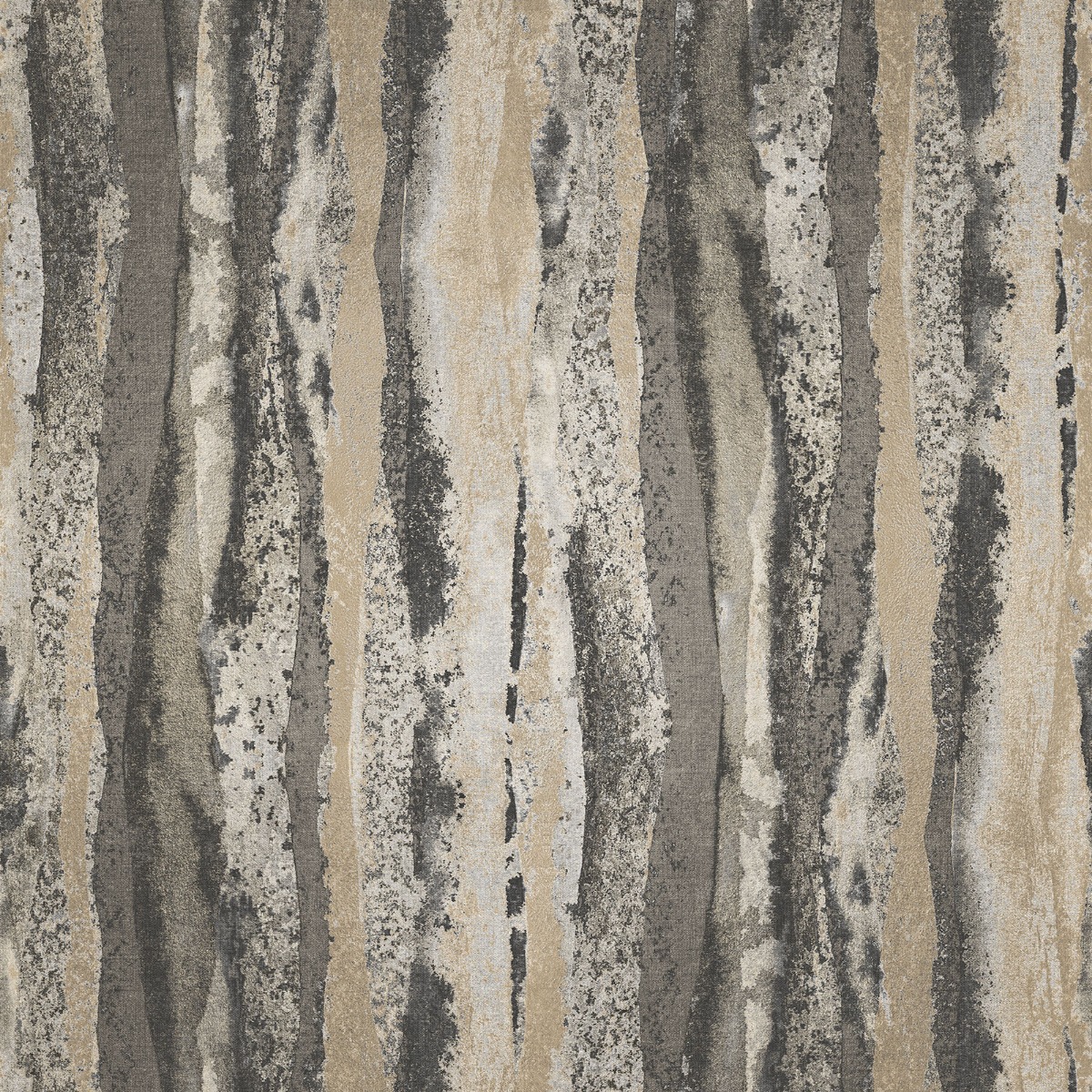 Muriva Ltd Muriva Soren Charcoal & Gold Wallpaper, Gold
